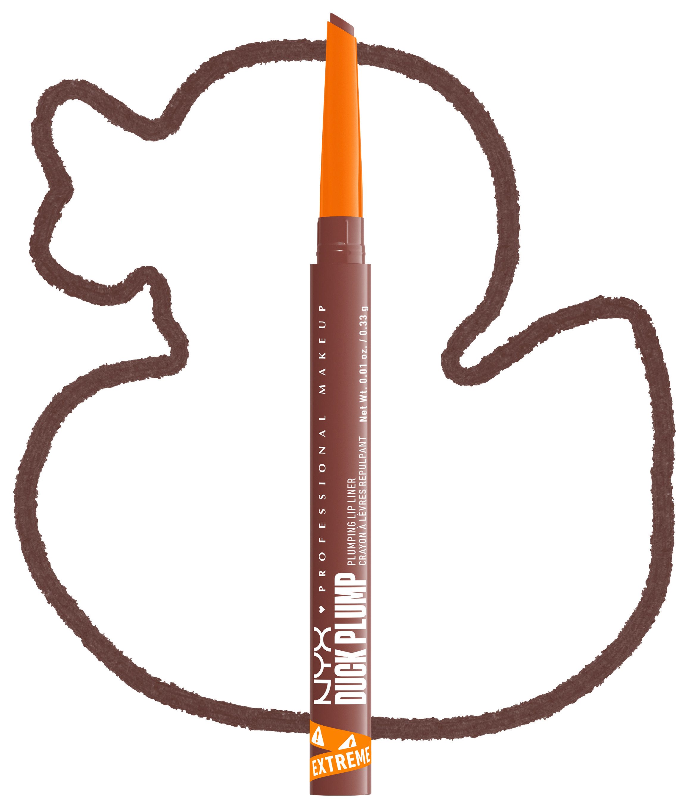 NYX PROFESSIONAL MAKEUP Lippenstift DUCK PLUMP PLUMPING LIP LINER, zaubert maximal pralle Lippen