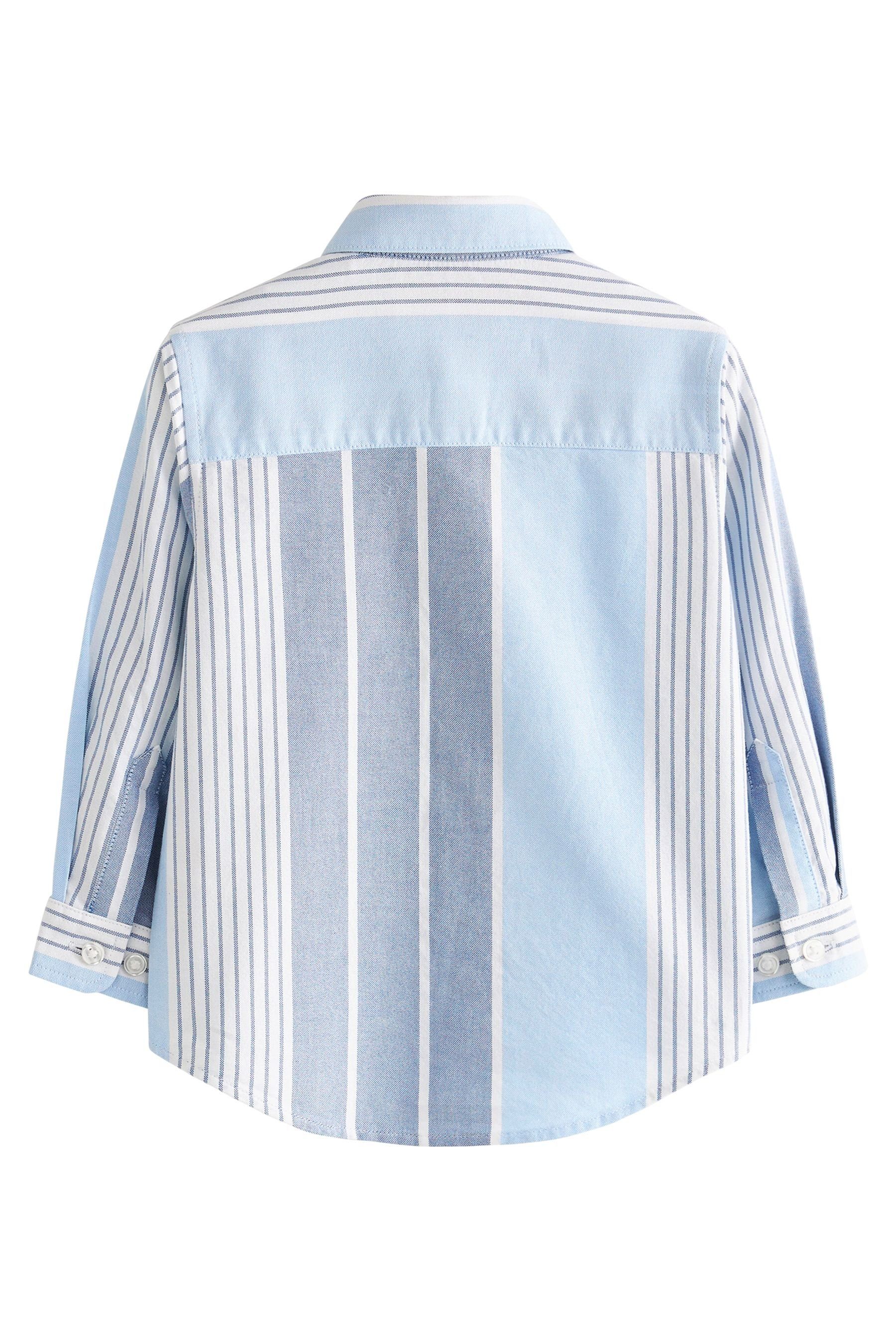 (1-tlg) Langarmhemd Vertical Stripe Next Blue Bluse