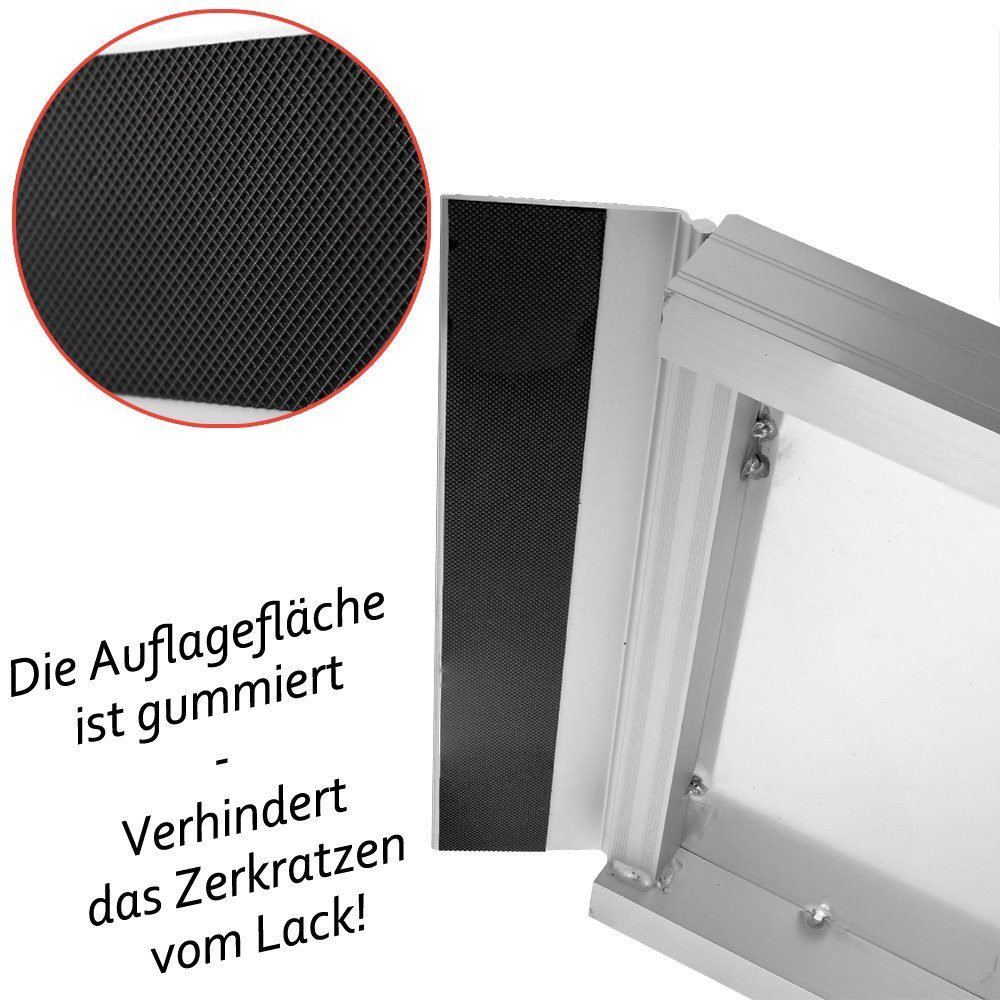 Petigi Hunderampe Einstiegshilfe Hunderampe Alu Hundetreppe Klappbar Rampe 122 - 244 cm