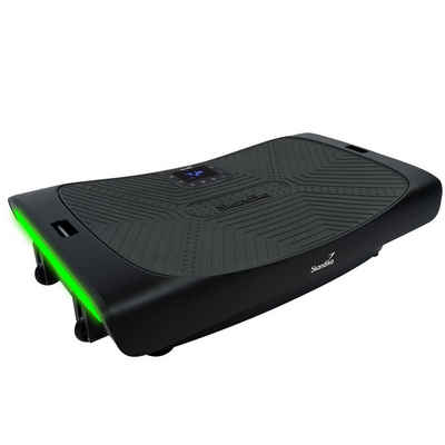 Skandika Vibrationsplatte Vibration Plate V3000 (matt schwarz), 1200,00 W, 60 Intensitätsstufen, (Bluetoothlautsprecher, 4D Vibrationstechnologie, Touch Display), Vibration Plate im Curved Design mit Smart LED