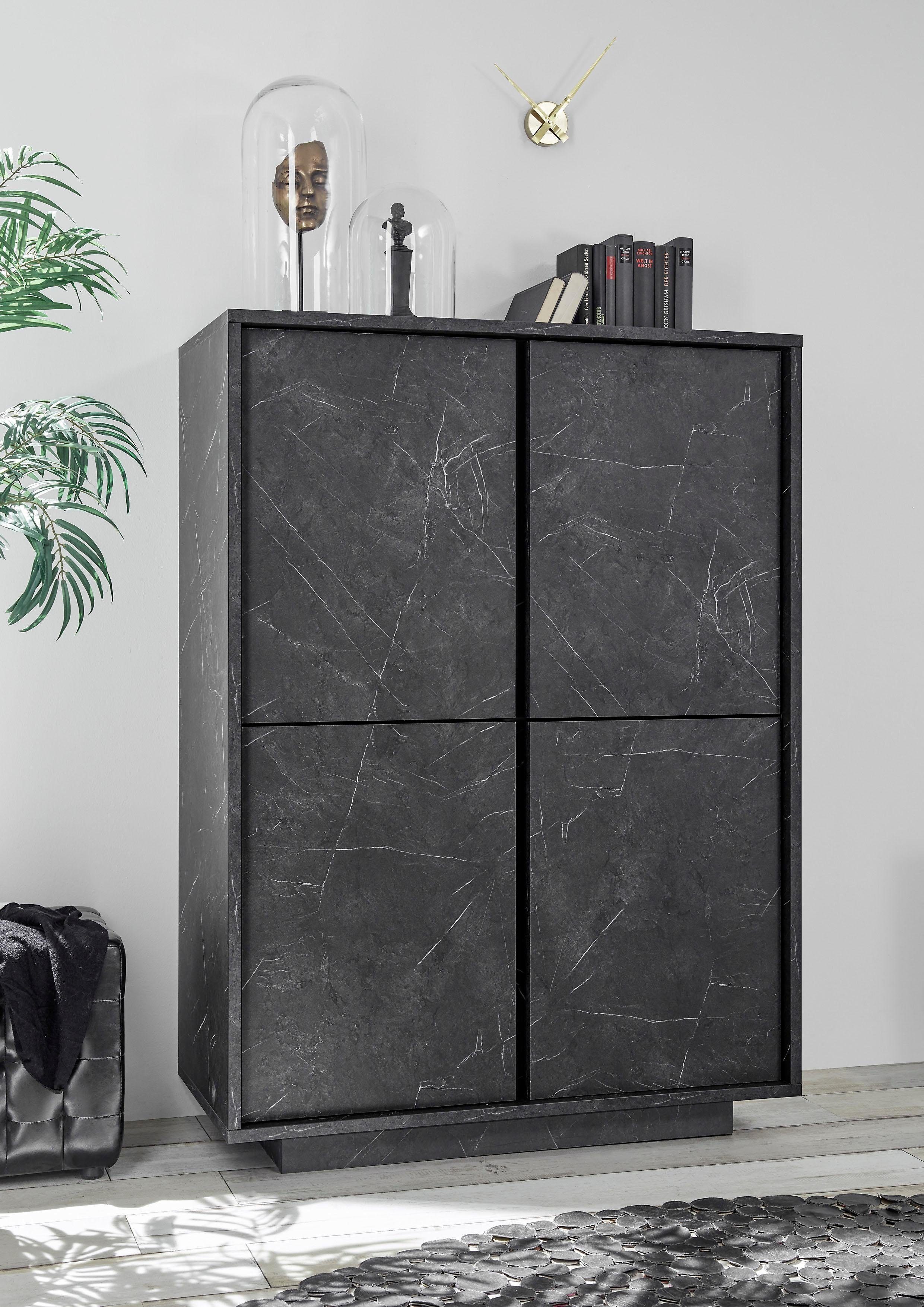 Home affaire Highboard Carrara, grifflos