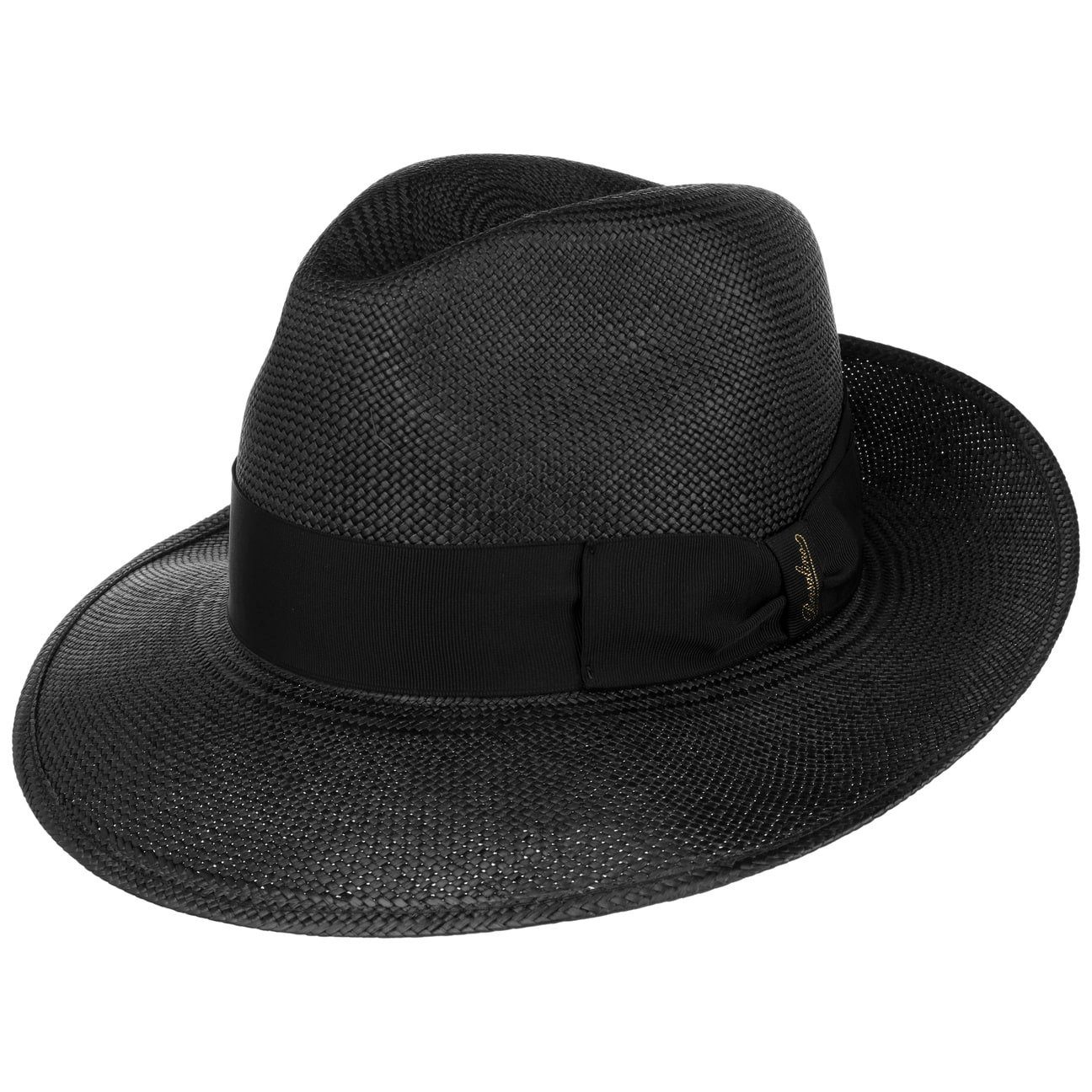 Borsalino Sonnenhut (1-St) Sonnenhut mit Ripsband, Made in Italy