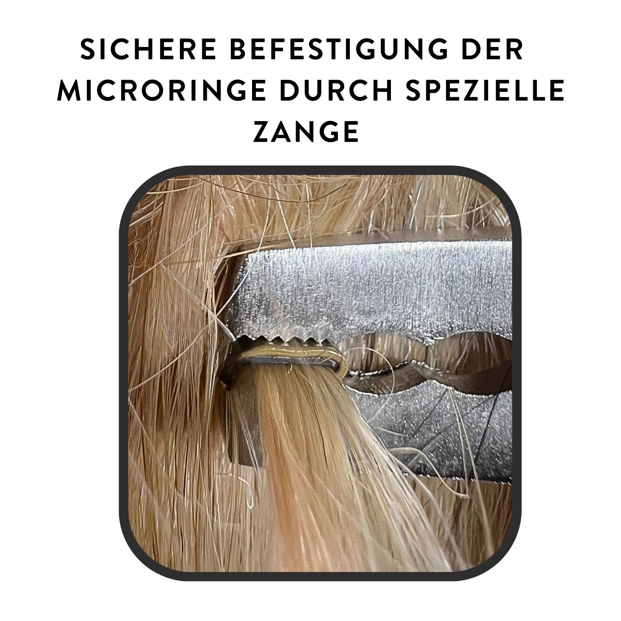 hair2heart Echthaar-Extension Microrings mit Silikon 100 Stück #11 1g