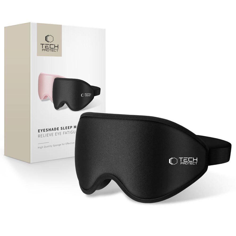 TECH PROTECT Schlafmaske Tech-Protect Eyeshade Schlafmaske Schwarz