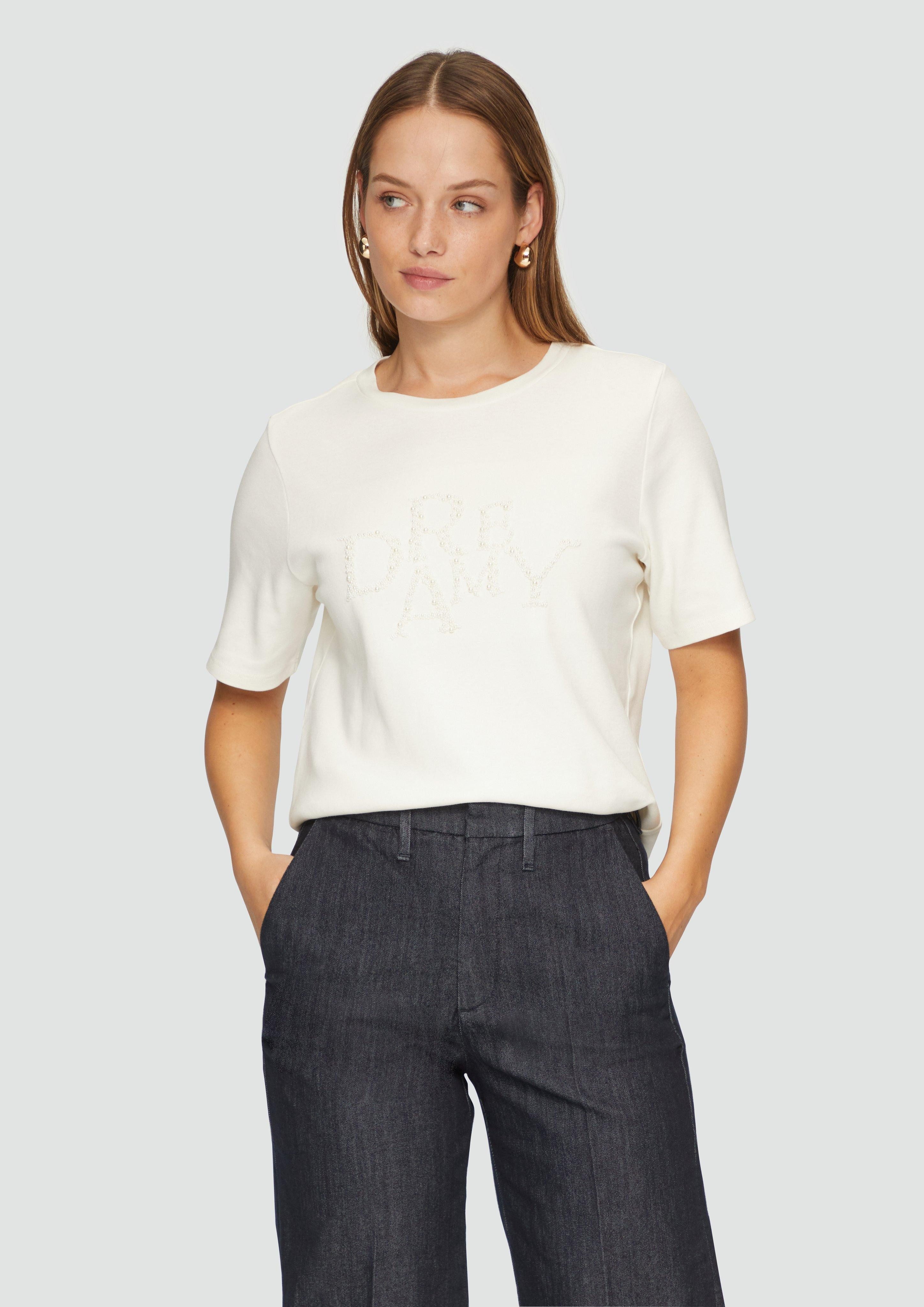 s.Oliver BLACK LABEL Kurzarmshirt Shirt mit günstig online kaufen