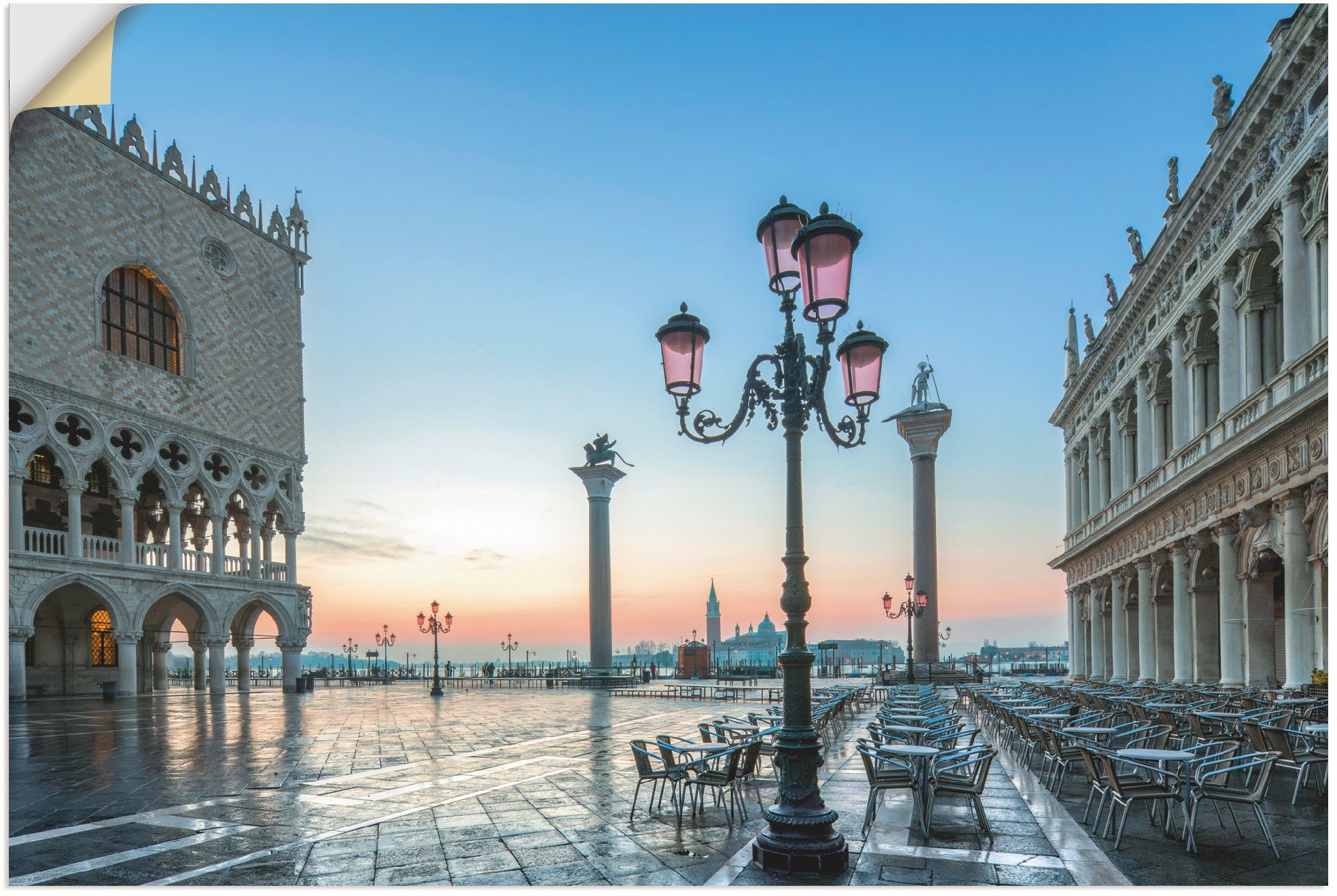 [Nr. 1 in der Beliebtheit] Artland Wandbild Alubild, Leinwandbild, St), Venedig, Poster oder (1 Venedig Wandaufkleber versch. in als Markusplatz in Größen