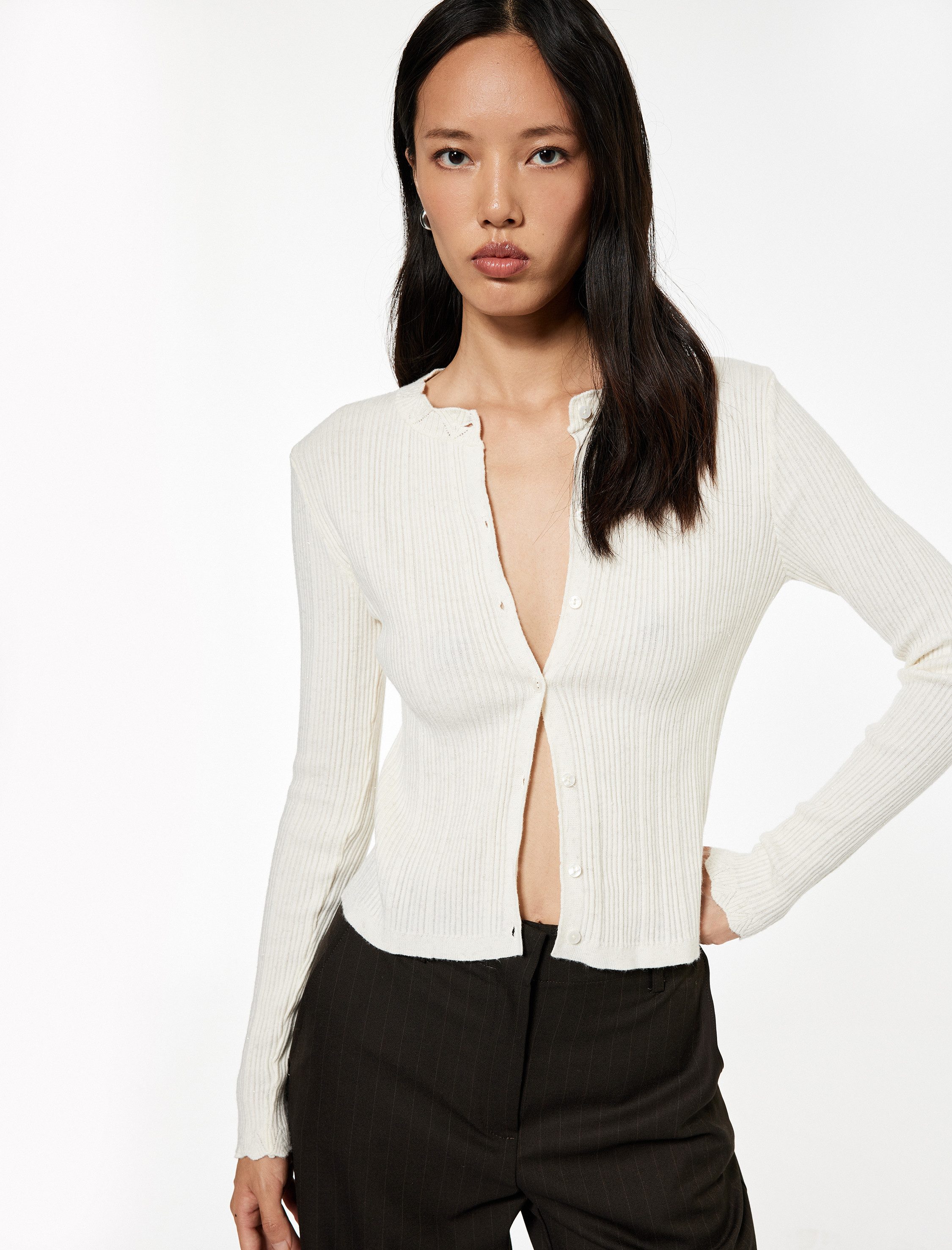 Koton Cardigan Koton Viskose-Strickjacke Mit Knöpfen