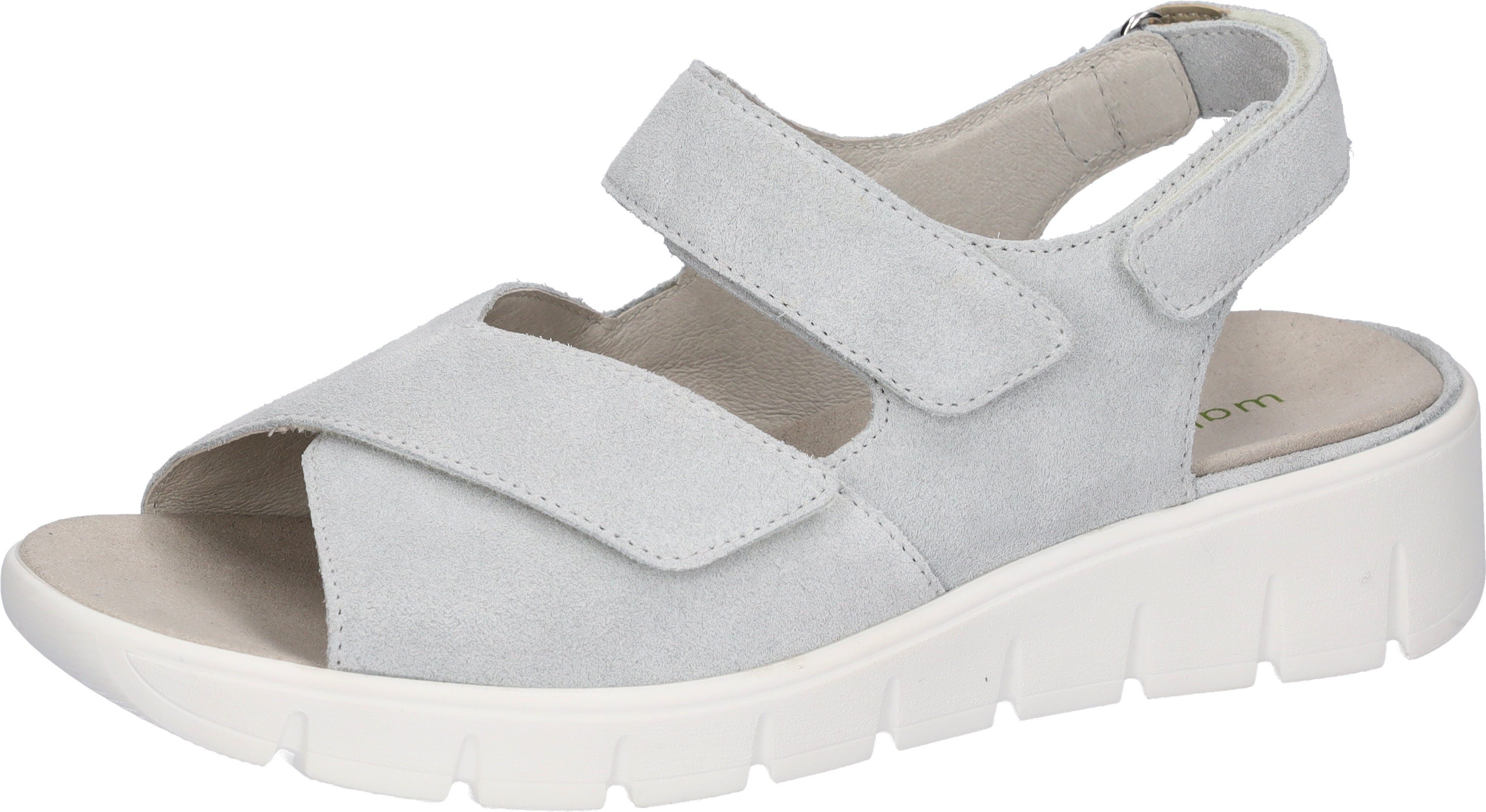 Waldläufer K-ADEA Sandale Keilsandalette, Sommerschuh, Bequemschuh, Klettverschlüsse, K-Weite
