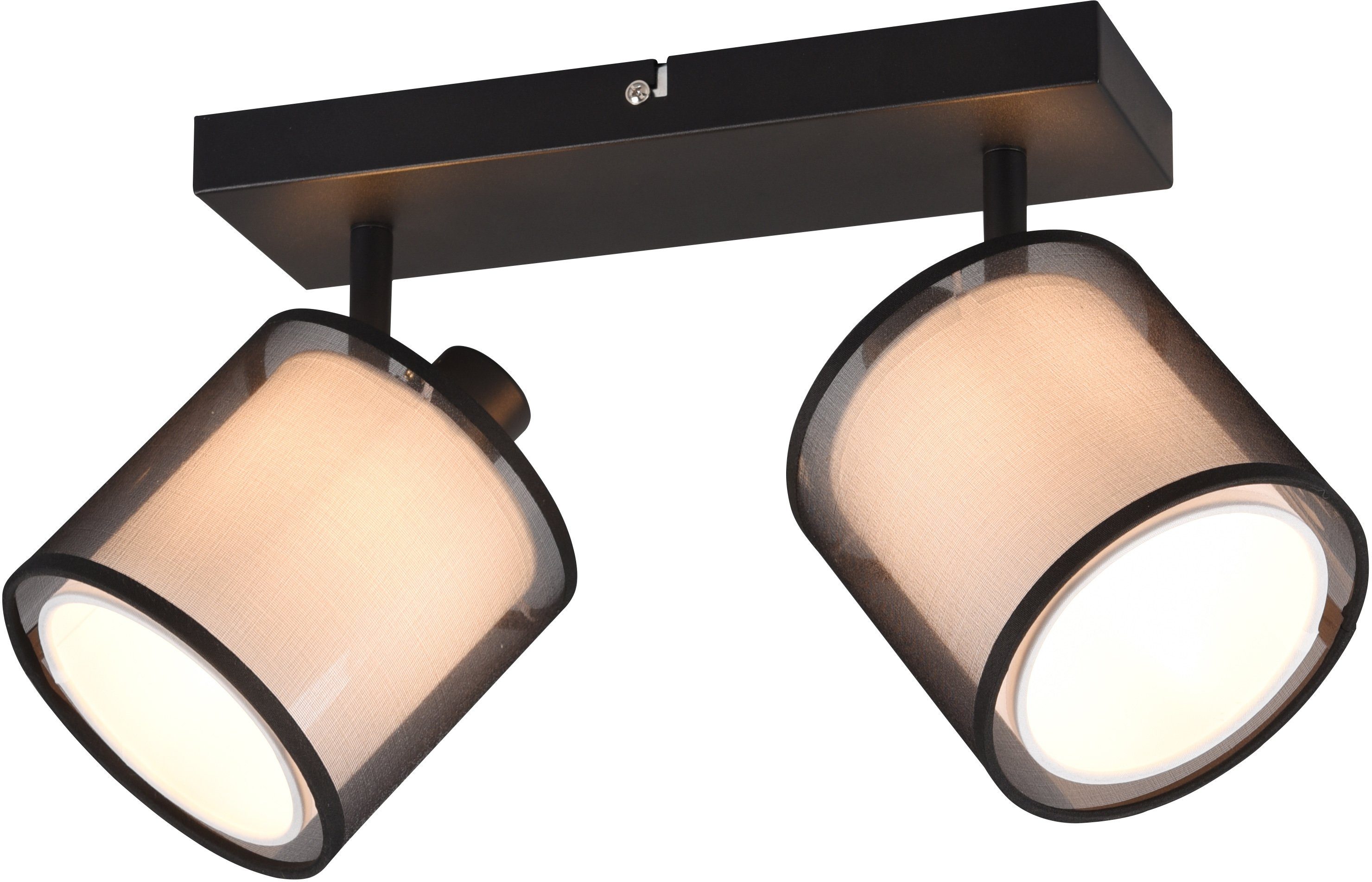 my home Deckenstrahler Liotta, Leuchtmittel wechselbar, Spot 2-flammig mit günstig online kaufen