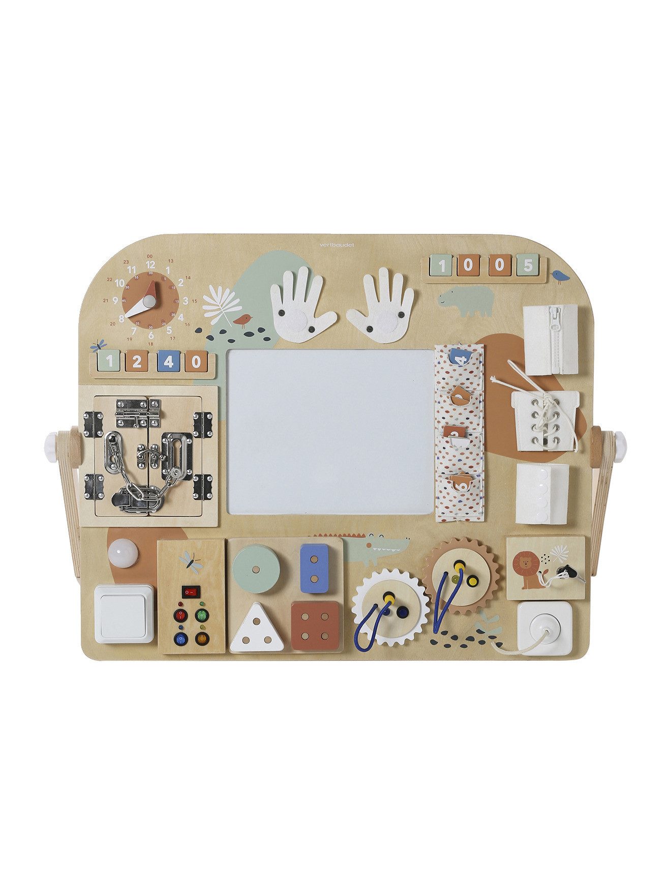 vertbaudet Lernspielzeug Activity-Board, Holz FSC®, Breite: 58cm