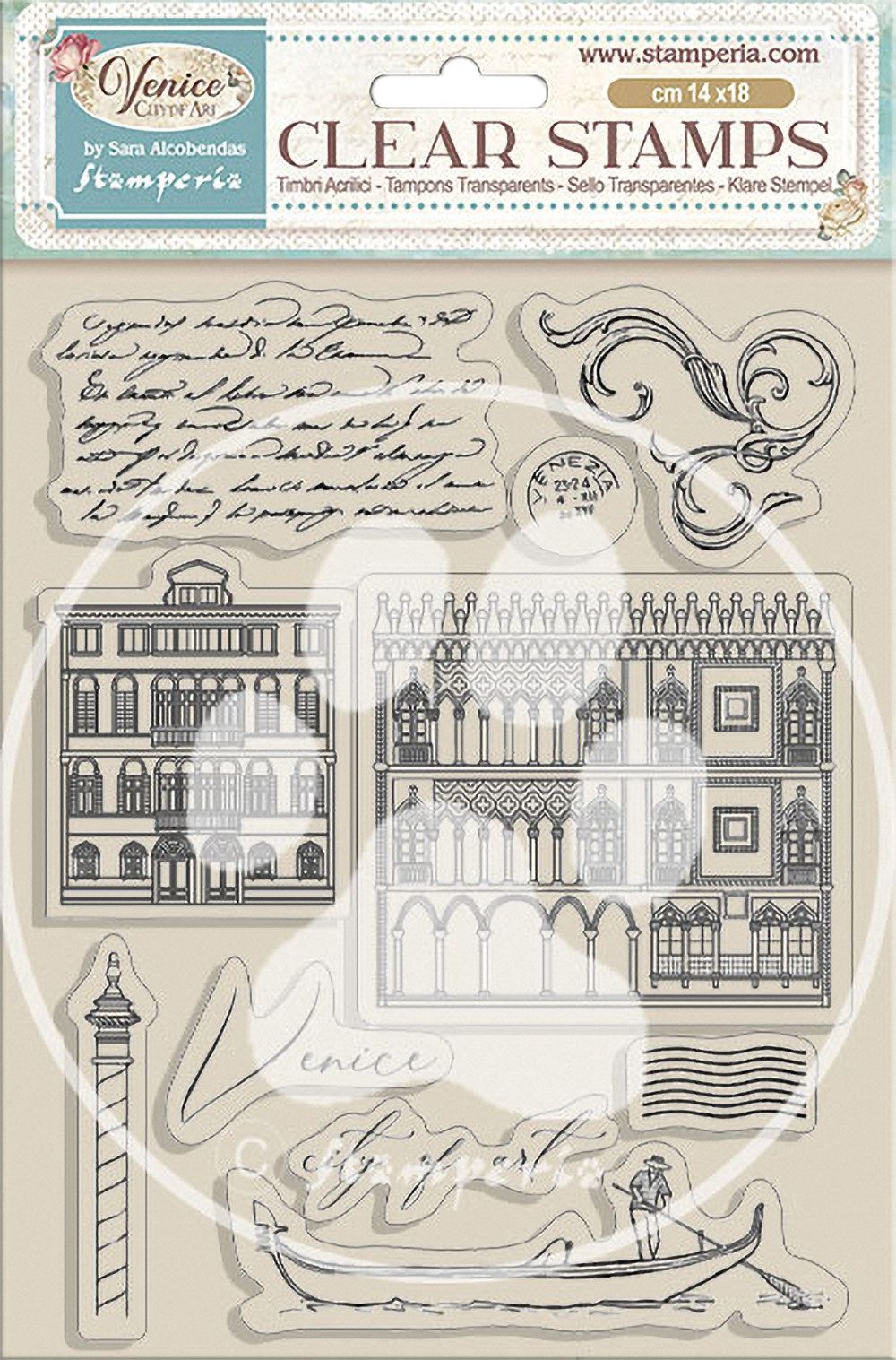 Stamperia Stempel Venice, 14 x 18 cm