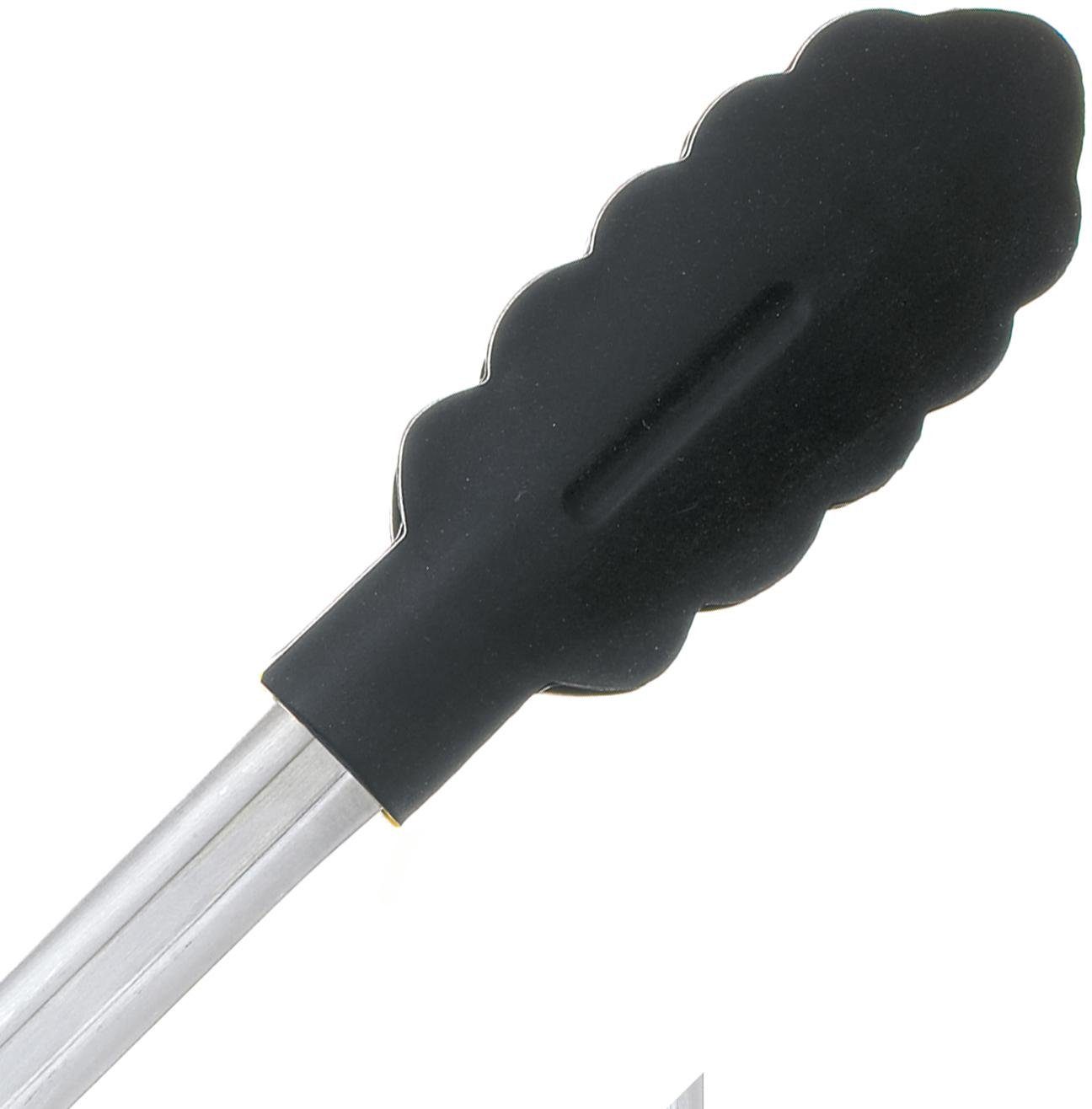 Servierzange, silberfarben/schwarz Silikon, 30,5 cm Cuisipro