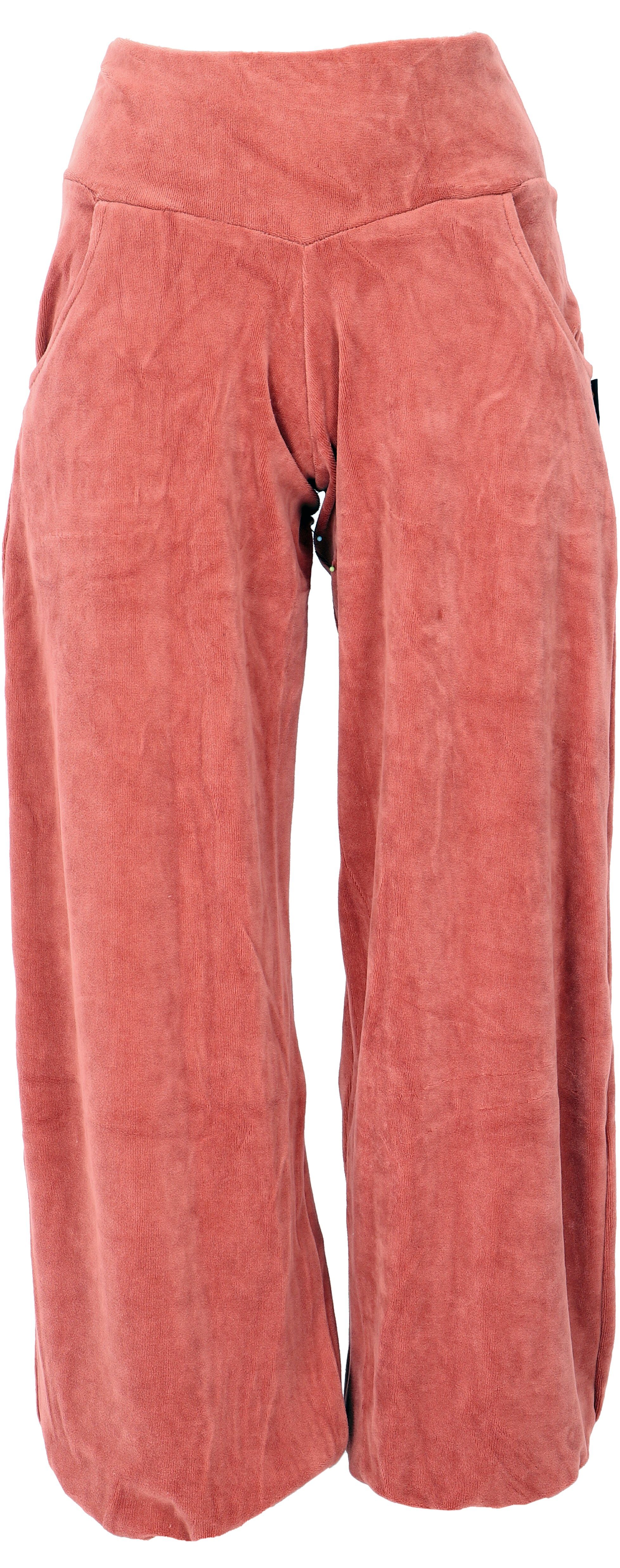 Guru-Shop Relaxhose Boho Samt Pluderhose, Wohlfühlhose, Yogahose -.. altern günstig online kaufen