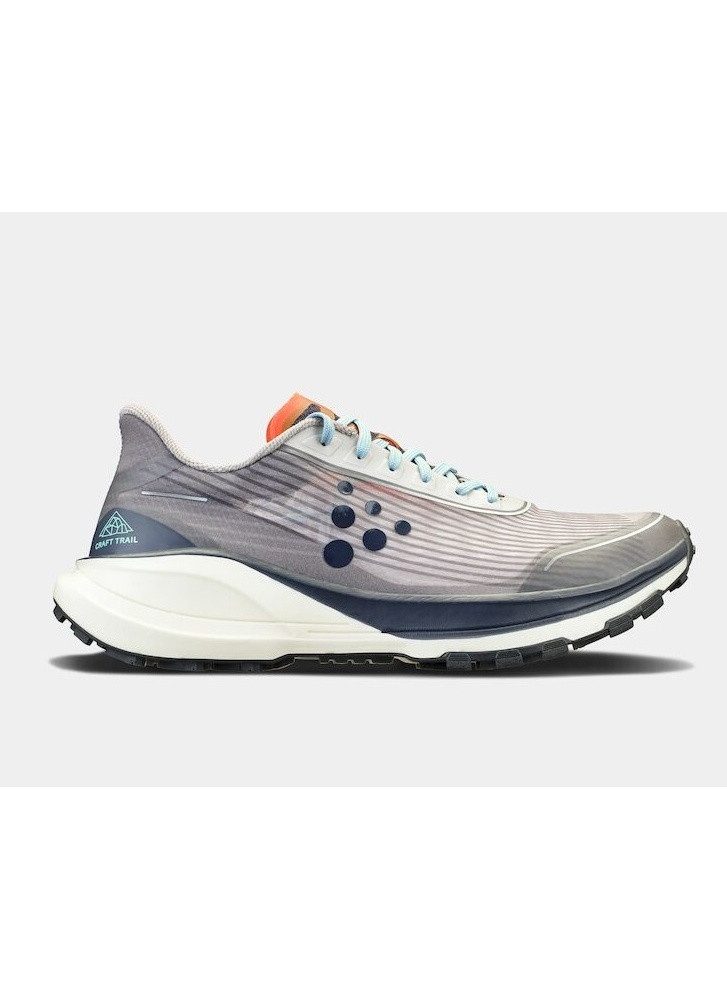 Craft Pure Trail (Rock Plate, ultraleicht) dunkelgrau/blau Herren Laufschuh