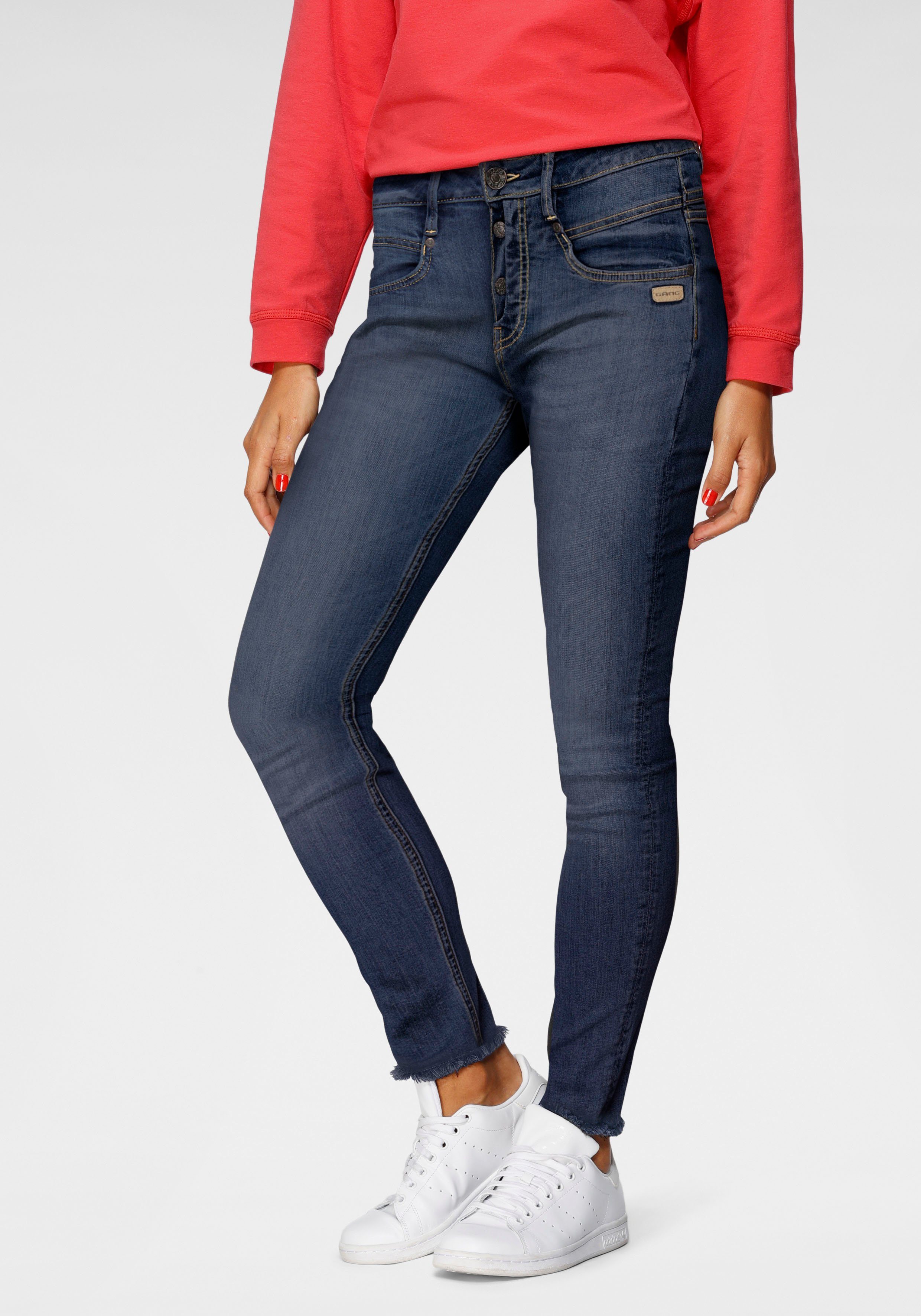 GANG Ankle-Jeans »Medina« mit leicht ausgefranster Kante am Saumabschluss  online kaufen | OTTO