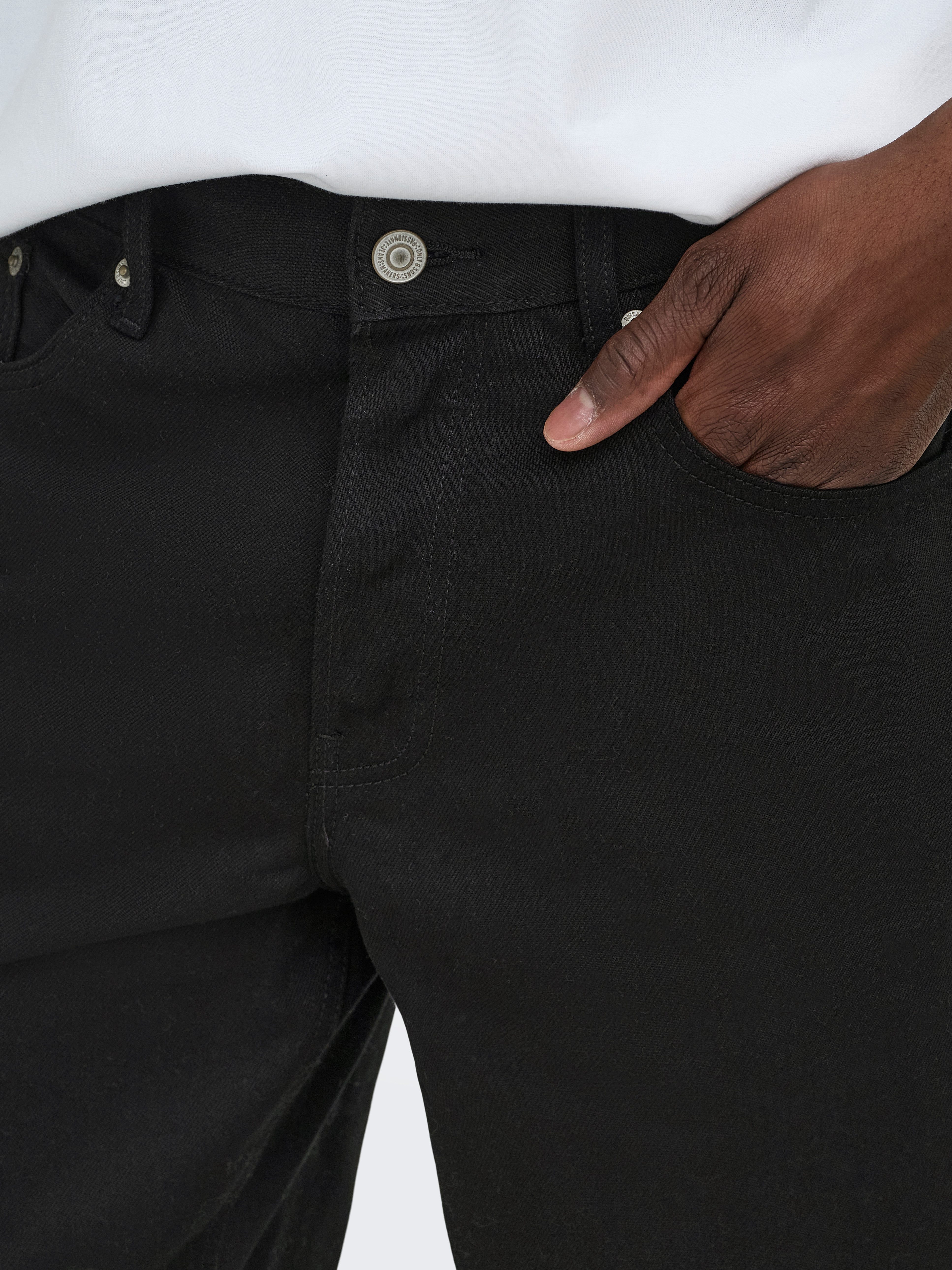 ONLY & SONS Jeansshorts ONSEDGE STAY BD 6992 AZG DNM SHORTS NOOS Baumwolle, straight fit