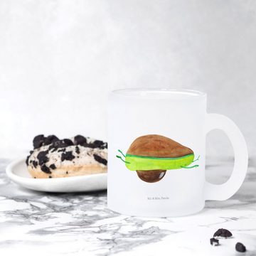 Mr. & Mrs. Panda Teeglas Avocado Yoga - Transparent - Geschenk, Glas Teetasse, Avocado Yoga Ve, Premium Glas