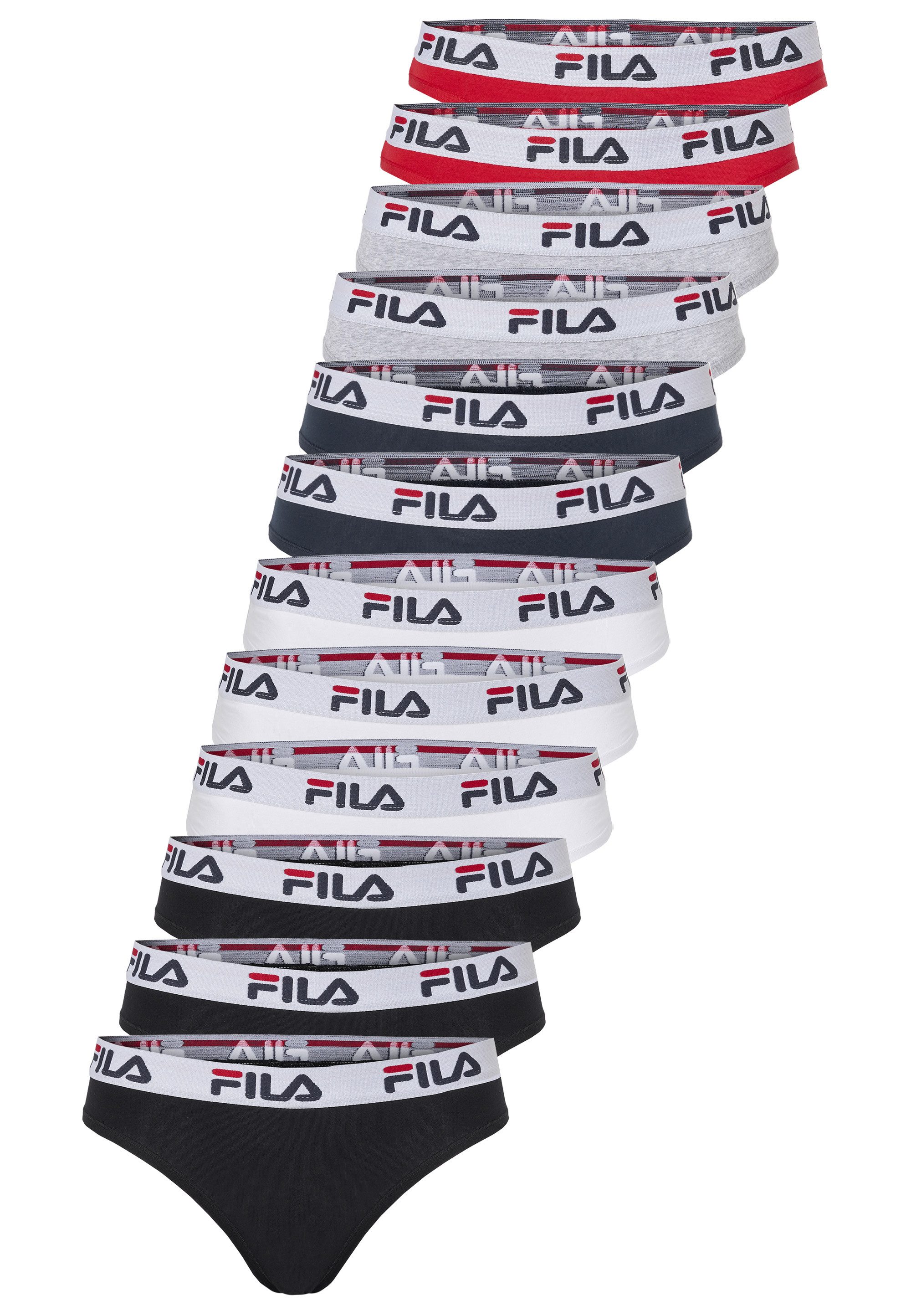 Fila Slip BRAZILIAN 12ER-PACK (12-St) 12er-Pack mit elastischem FILA-Logo-Bund