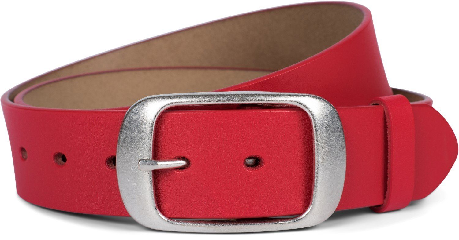 styleBREAKER Ledergürtel Unisex Leder Gürtel Unifarben günstig online kaufen