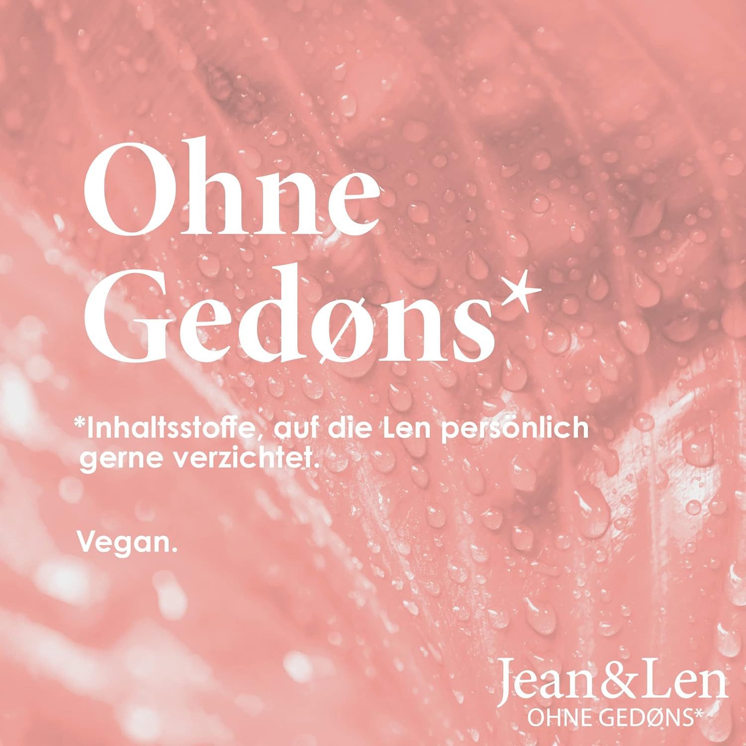 Jean & Len ohne Gedons* Duschgel Duschgel Wassermelone & Minze, 1-tlg., Vegan