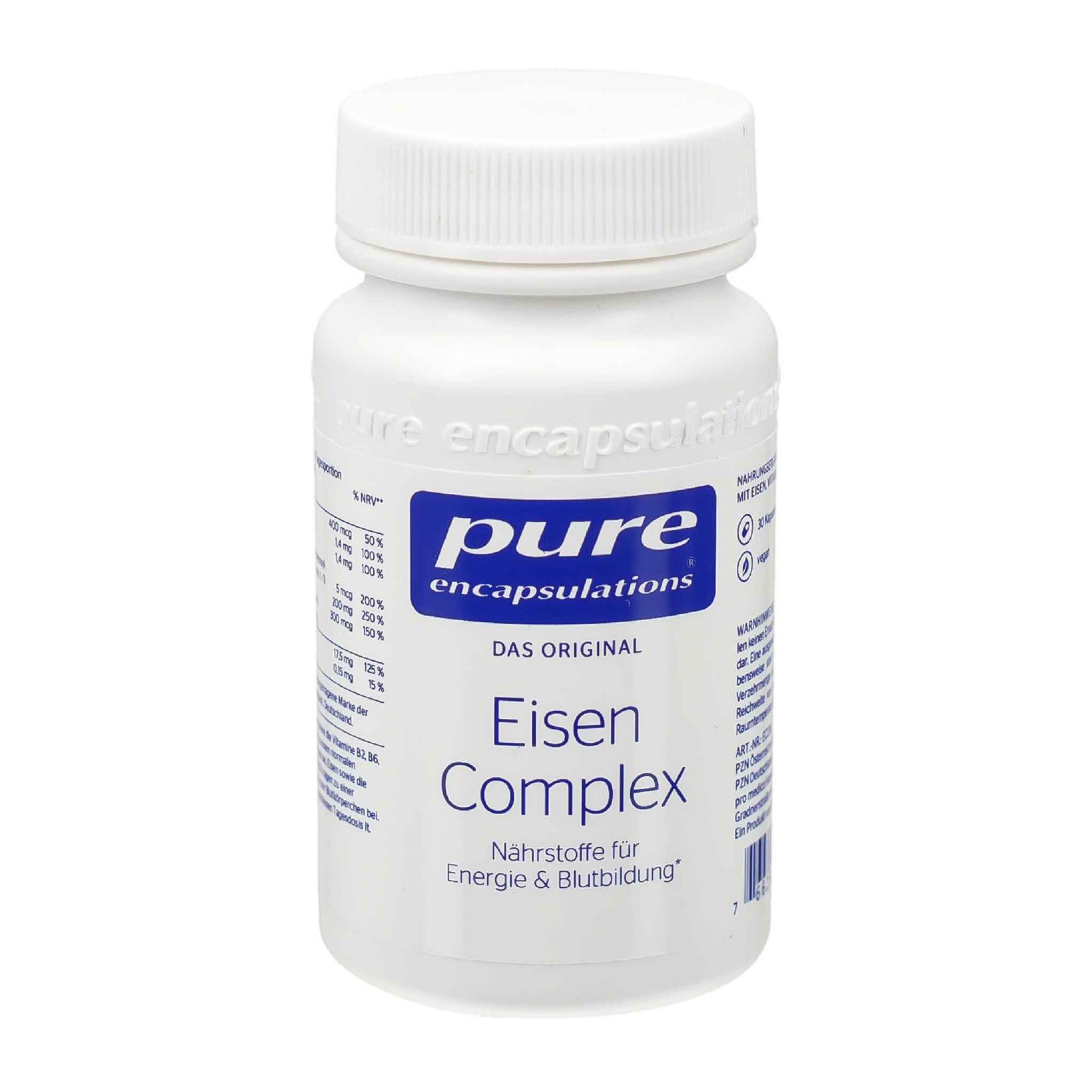 pro medico GmbH PURE ENCAPSULATIONS Eisen Complex Kapseln Kapsel