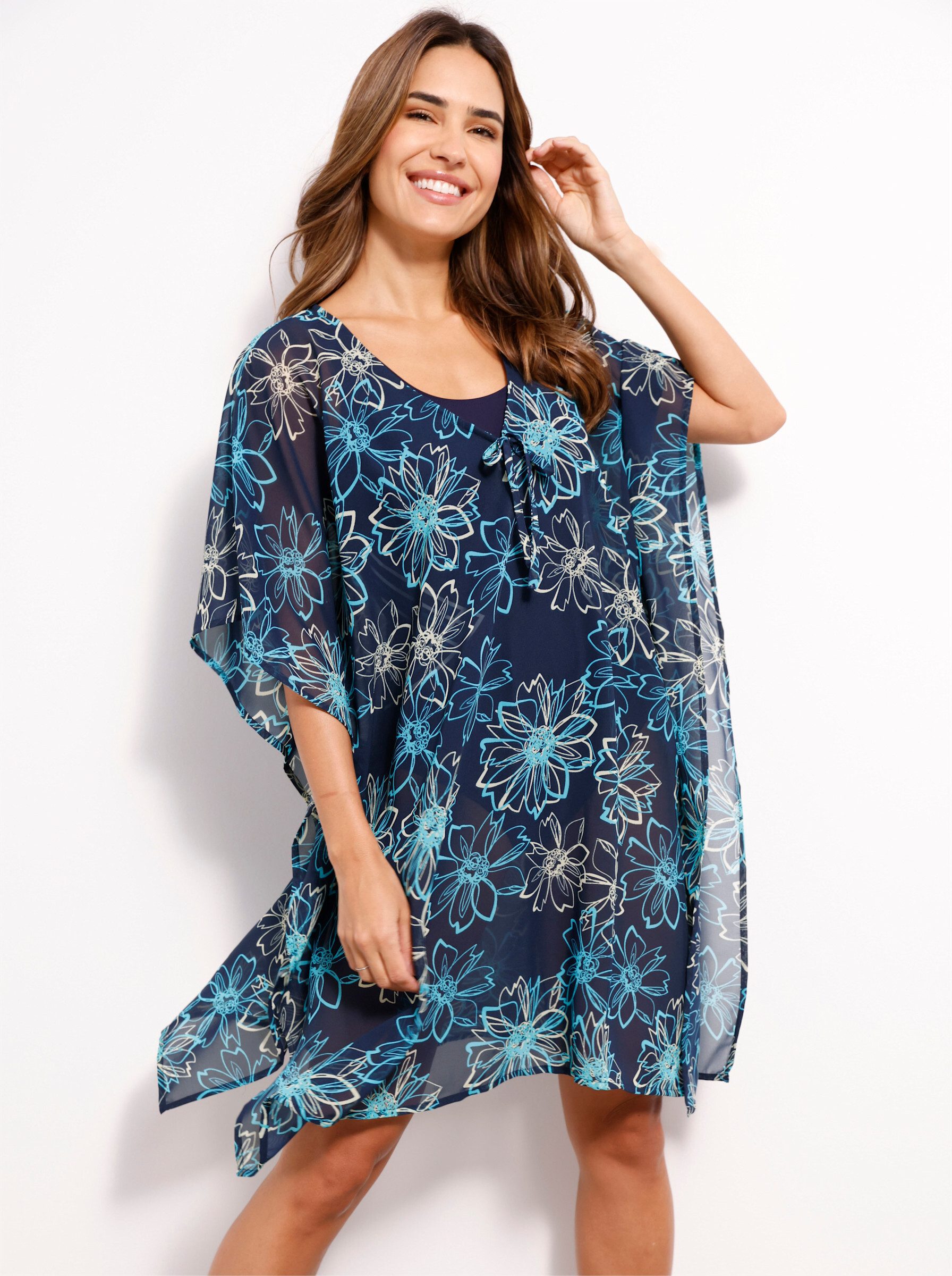 Sieh an! Strandkleid Tunika Kurzarm