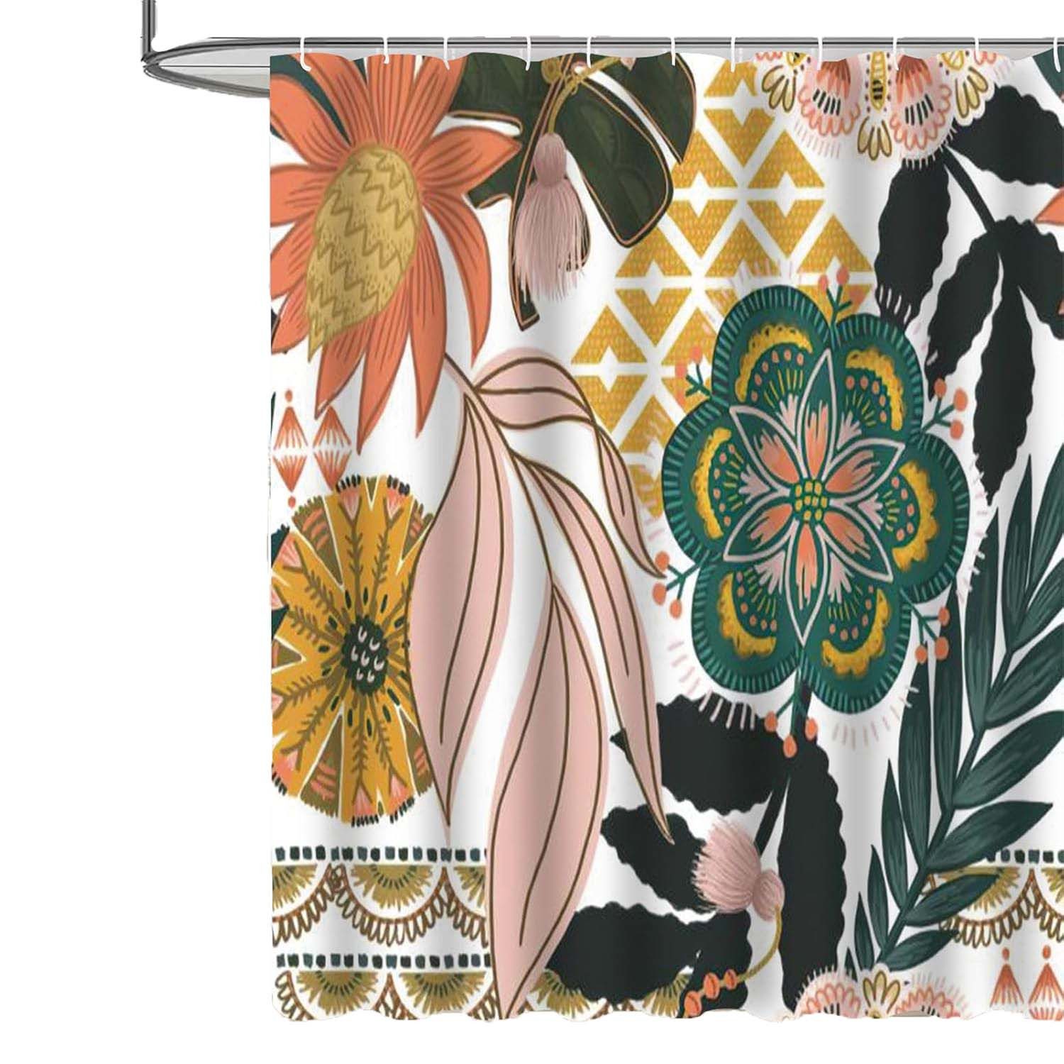 Coonoor Duschvorhang Boho 180x180cm,Wasserdicht Polyester Stoff günstig online kaufen