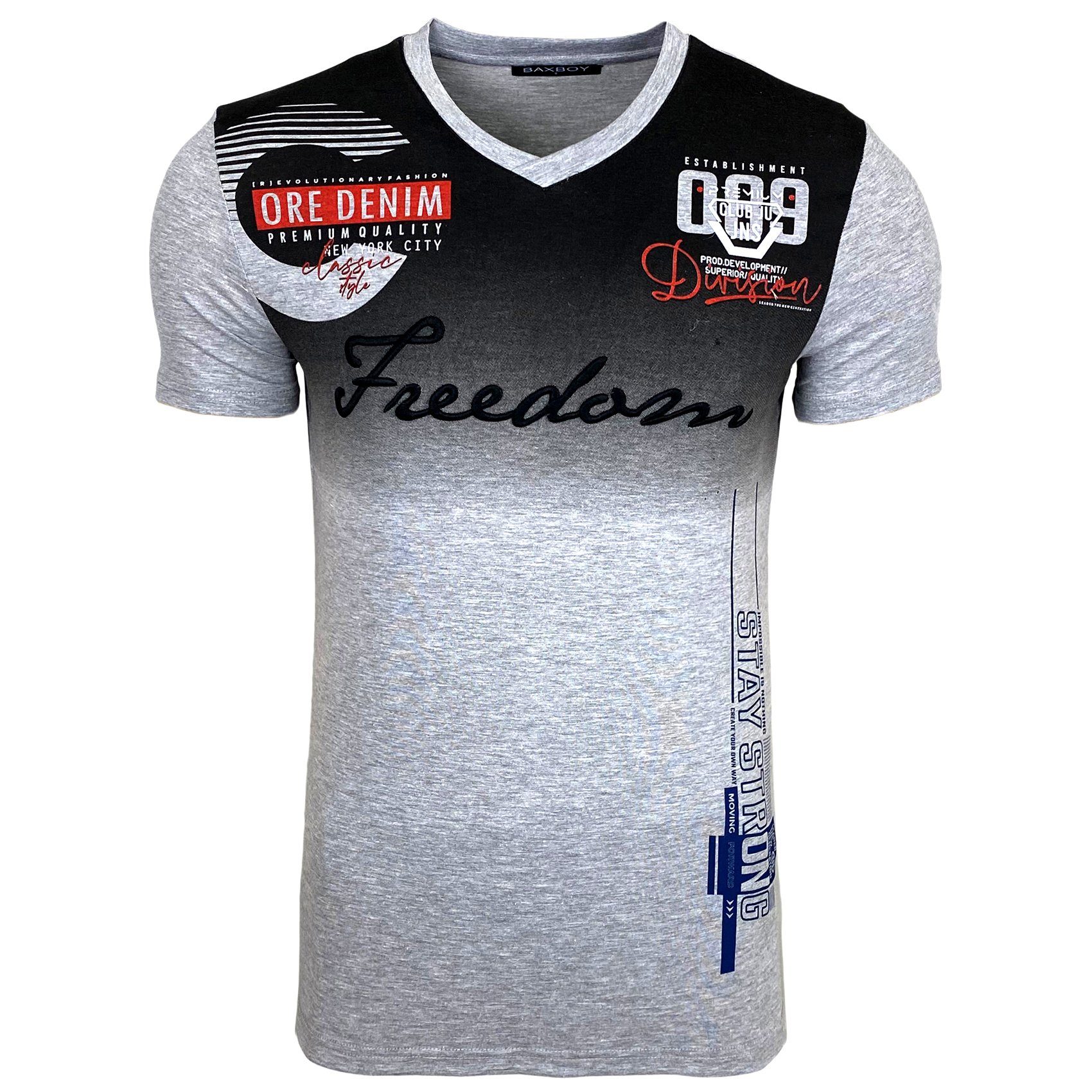 Baxboy T-Shirt T-Shirt »Freedom« mit sportiven günstig online kaufen