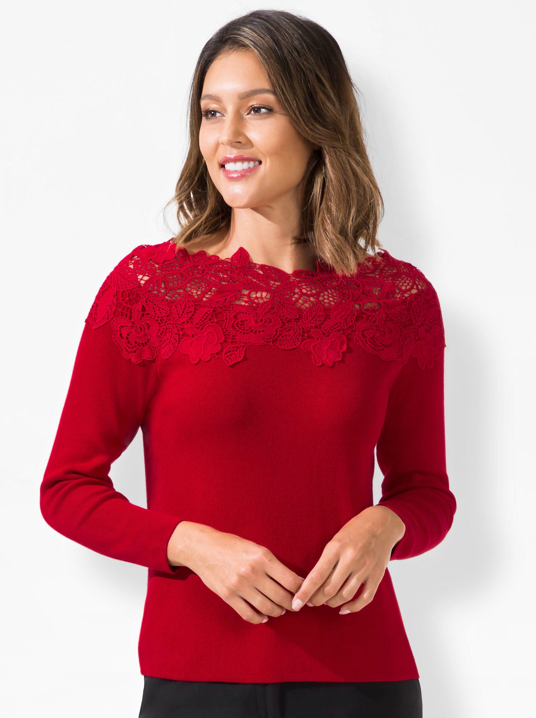 creation L Strickpullover Langarm-Pullover