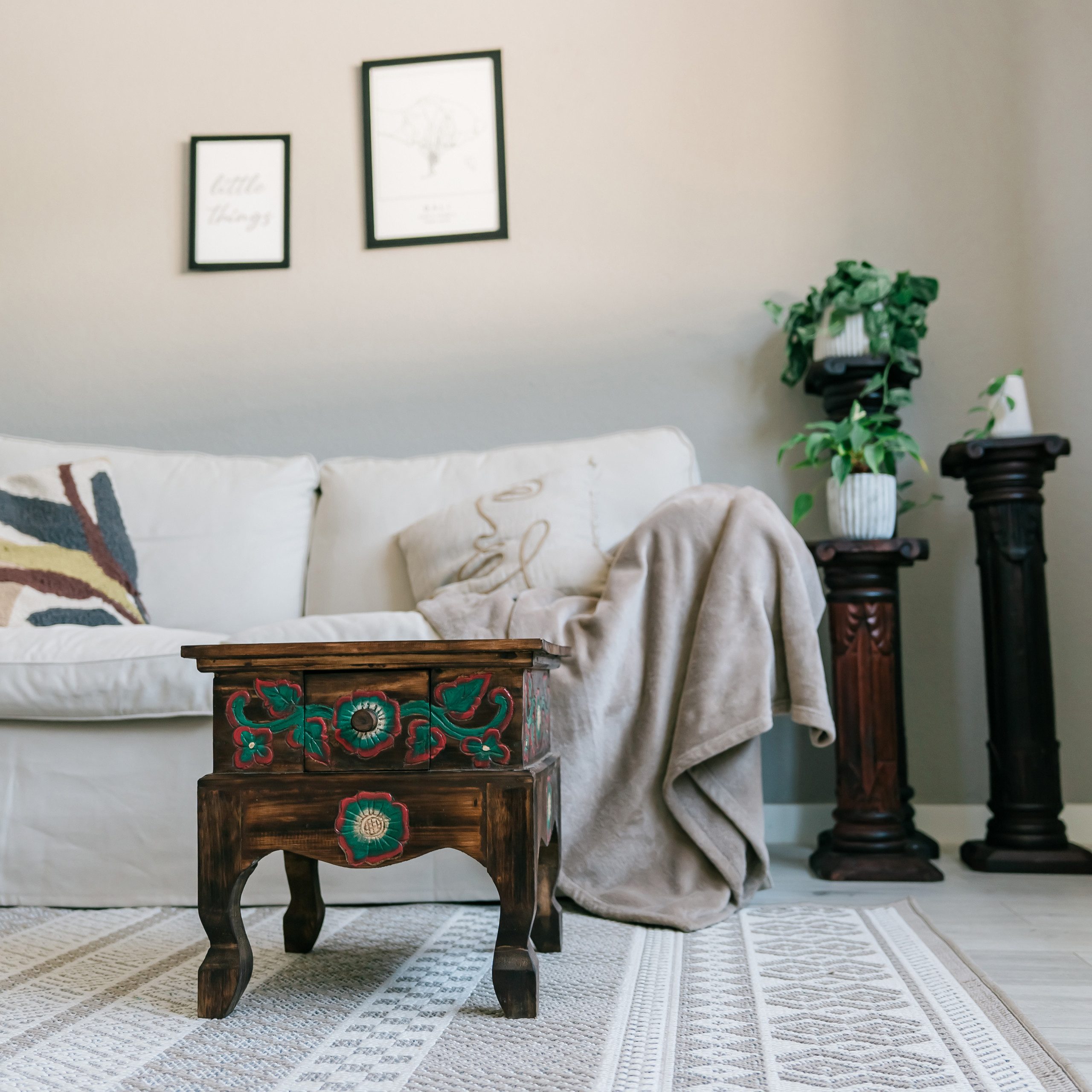 livasia Couchtisch Opiumtisch aus Bali - 39x39cm, handgefertigt günstig online kaufen