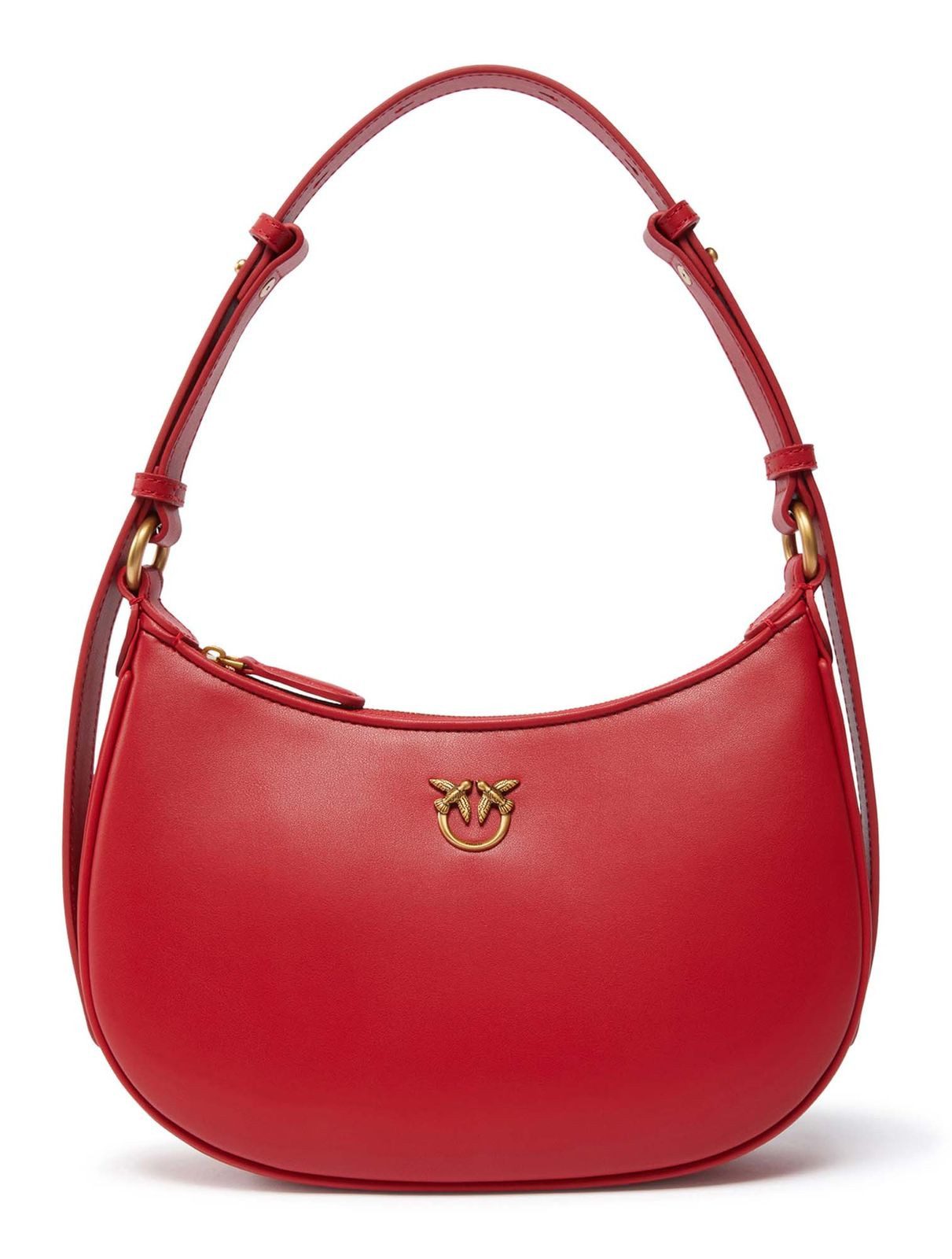 PINKO Schultertasche Half-Moon Mini Bag, aus echtem Rindsleder