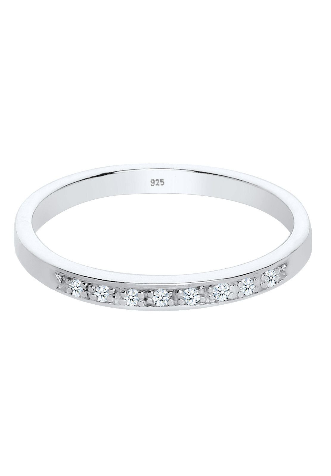 Elli DIAMONDS Verlobungsring Diamant (0.04 ct) Verlobung Beisteckring Silbe günstig online kaufen