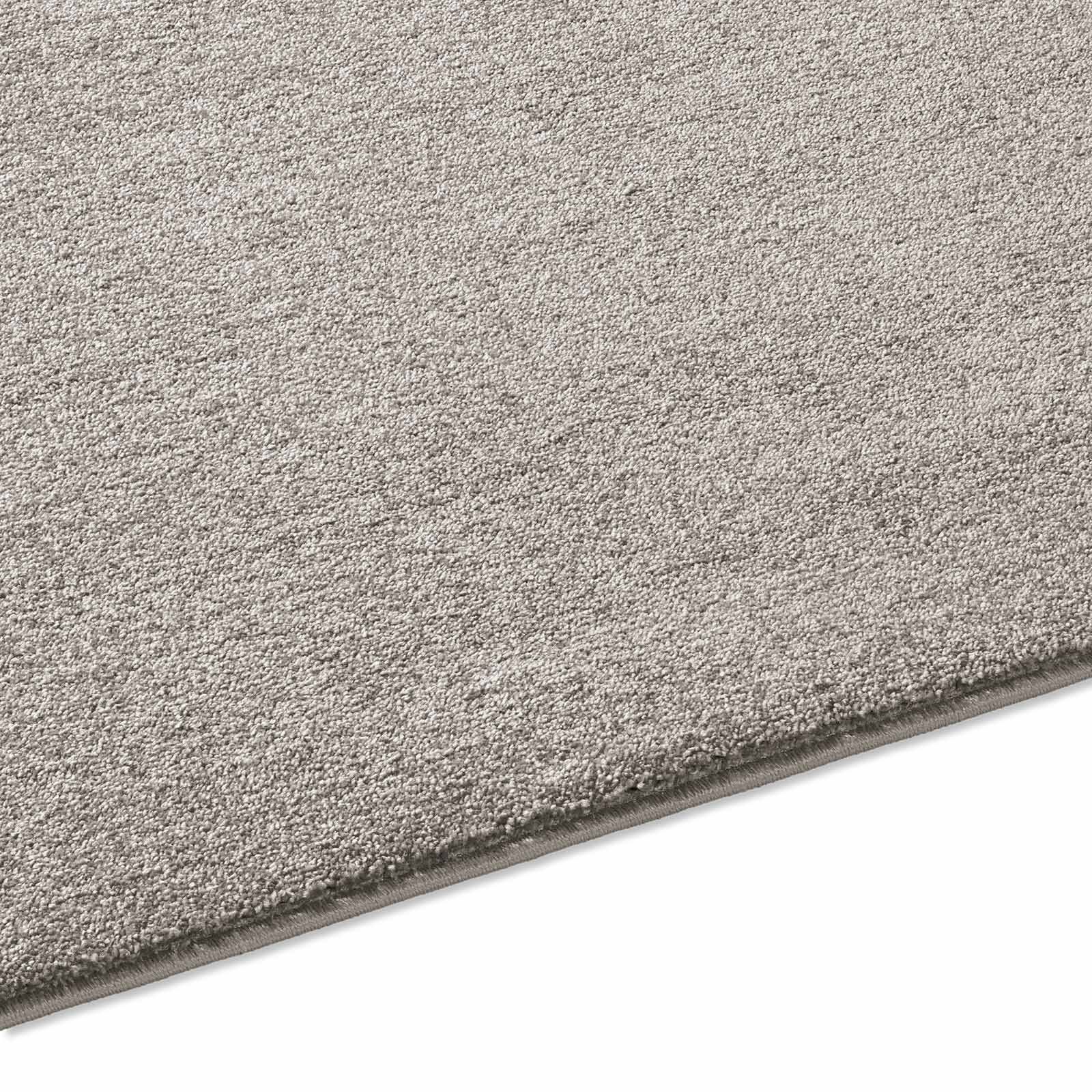 TaraCarpet Teppich Kurzflor-Webteppich Gala, rechteckig, Höhe: 13 mm, uni grau Soft Touch Wohnzimmer Schlafzimmer Kinderzimmer 080x150 cm