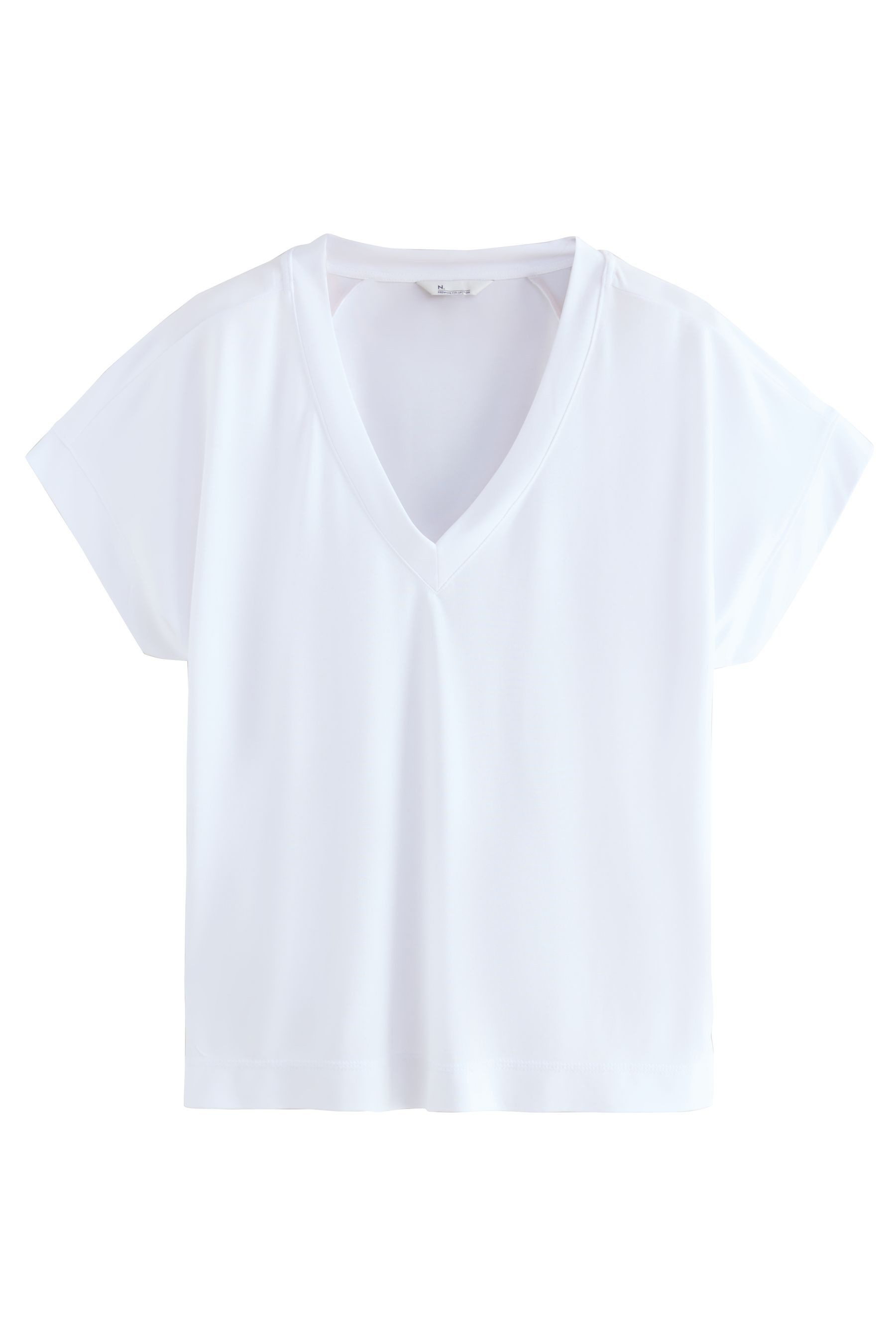 Next V-Shirt Kurzärmeliges Premium-Oberteil mit V-Ausschnitt (1-tlg) günstig online kaufen