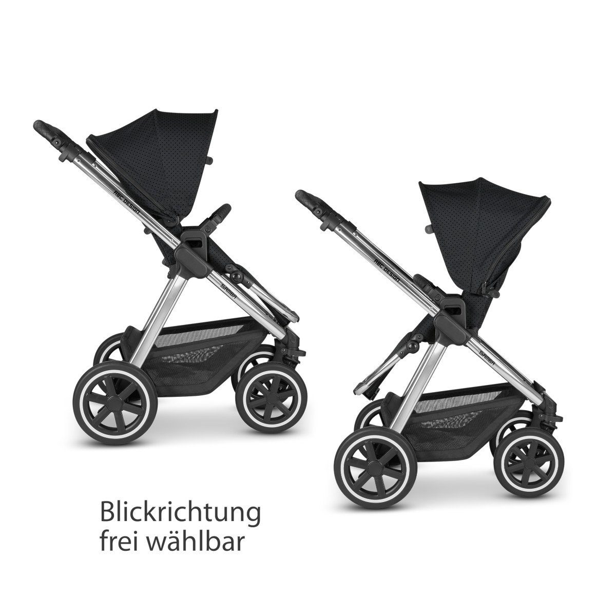 Samba Design Set Diamond ABC Dots 2022 Kollektion ABC Black Design Kombi-Kinderwagen Kinderwagen