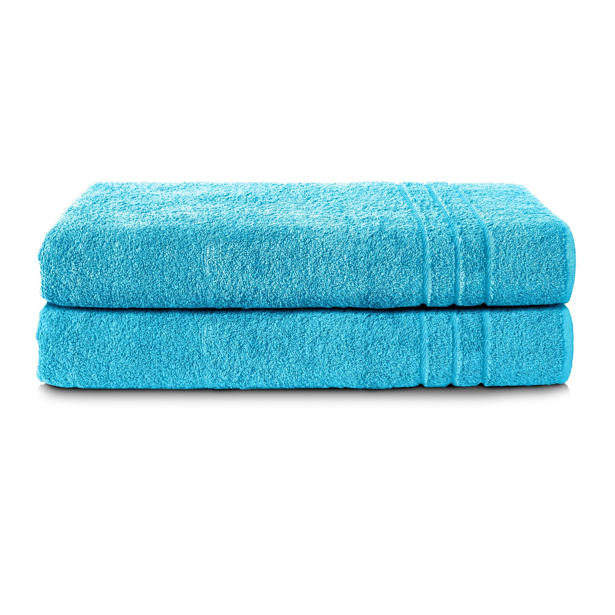 Komfortec Saunatuch Frotte aus 100% Baumwolle, Frottee (Packung, 2-St), 80x günstig online kaufen