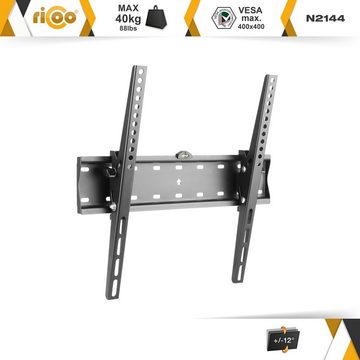 RICOO N2144 TV-Wandhalterung, (bis 65 Zoll, flach neigbar curved Fernseher Wand Halterung universal VESA 400 x 400)