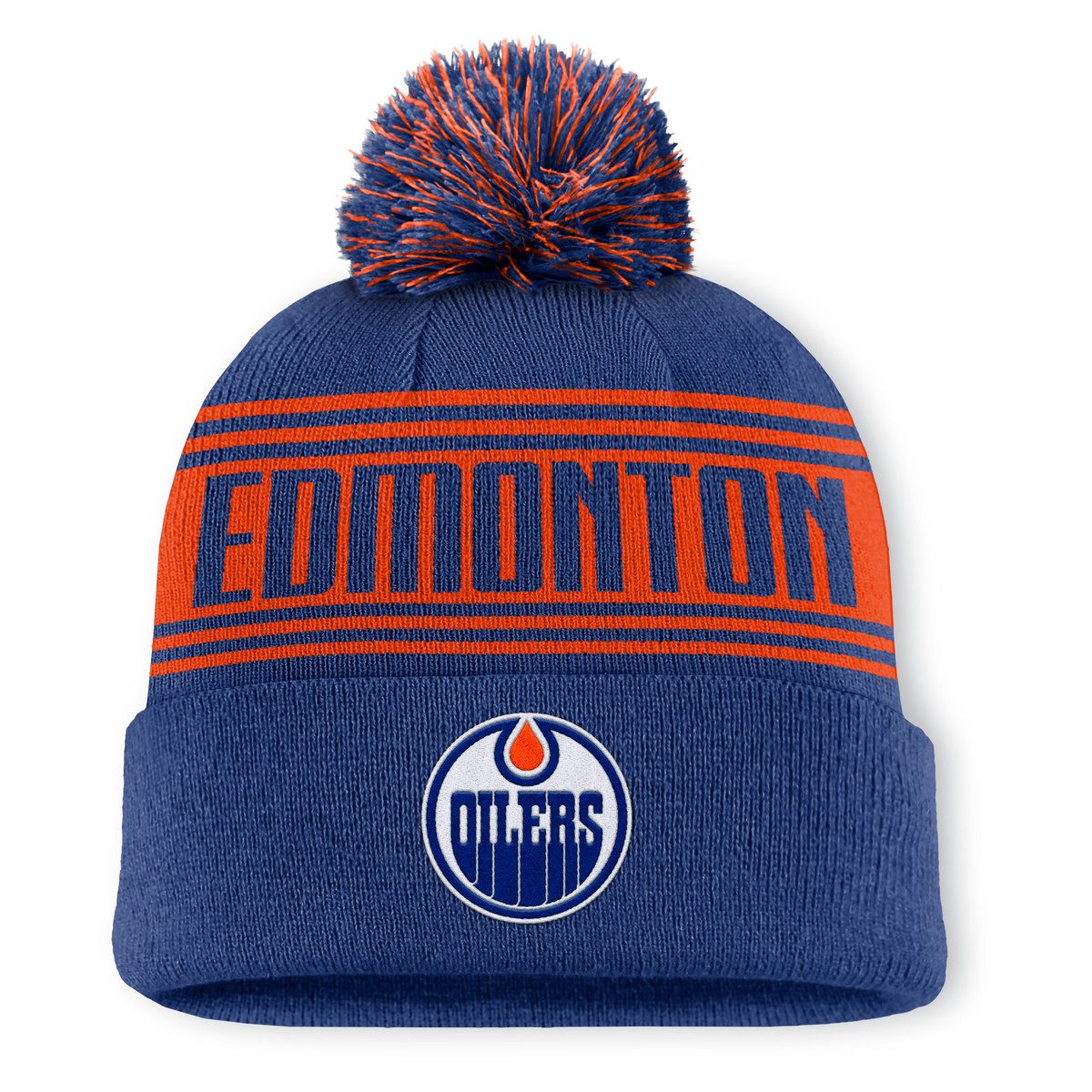 Fanatics Bommelmütze Fanatics Mütze Edmonton Oilers A/ Beanie Cuff W/Pom günstig online kaufen