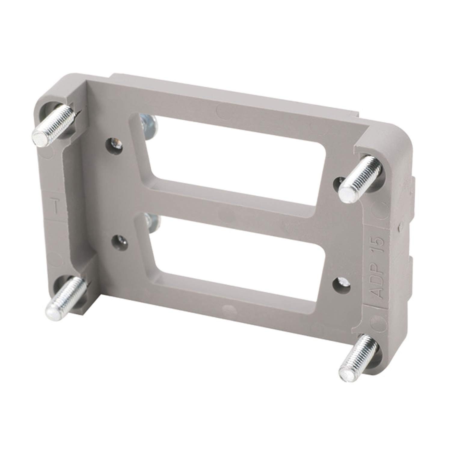 Harting DIN-Stecker Titel:Han 6B D-Sub Adapterplatte für D-Sub 2x 15-polig passend für 6B, Keine Verpackungseinheiten, Kein Mindestauftragswert