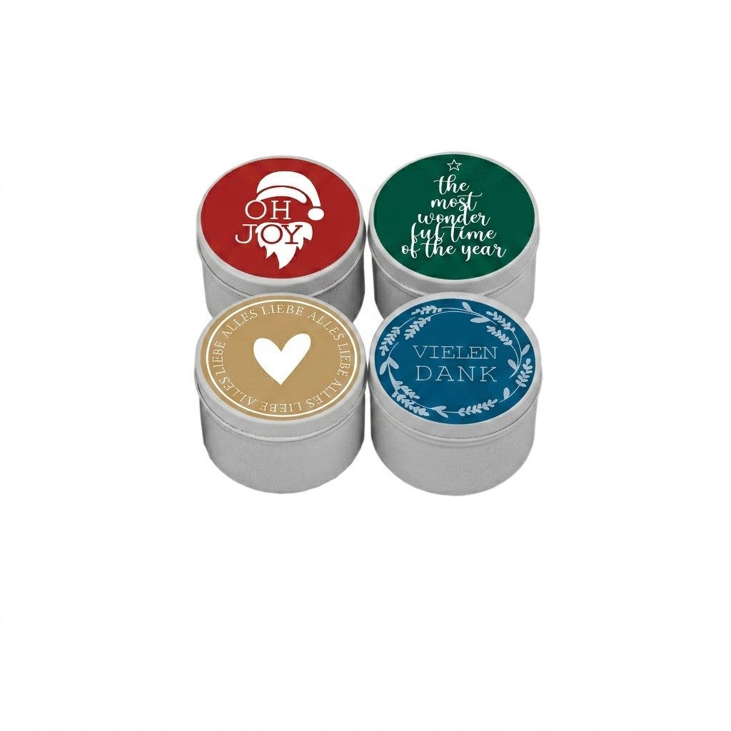 Confiserie Rabbel Schokolade Döschen Spruchreifserie Weihnachten 4er-Set, 1 x