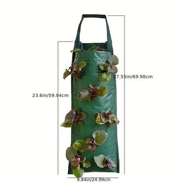 RefinedFlare Gartensockel Einteiliger hängender Erdbeer-Zuchtbeutel, ideal für den Außenbereich., für Drinnen und draußen