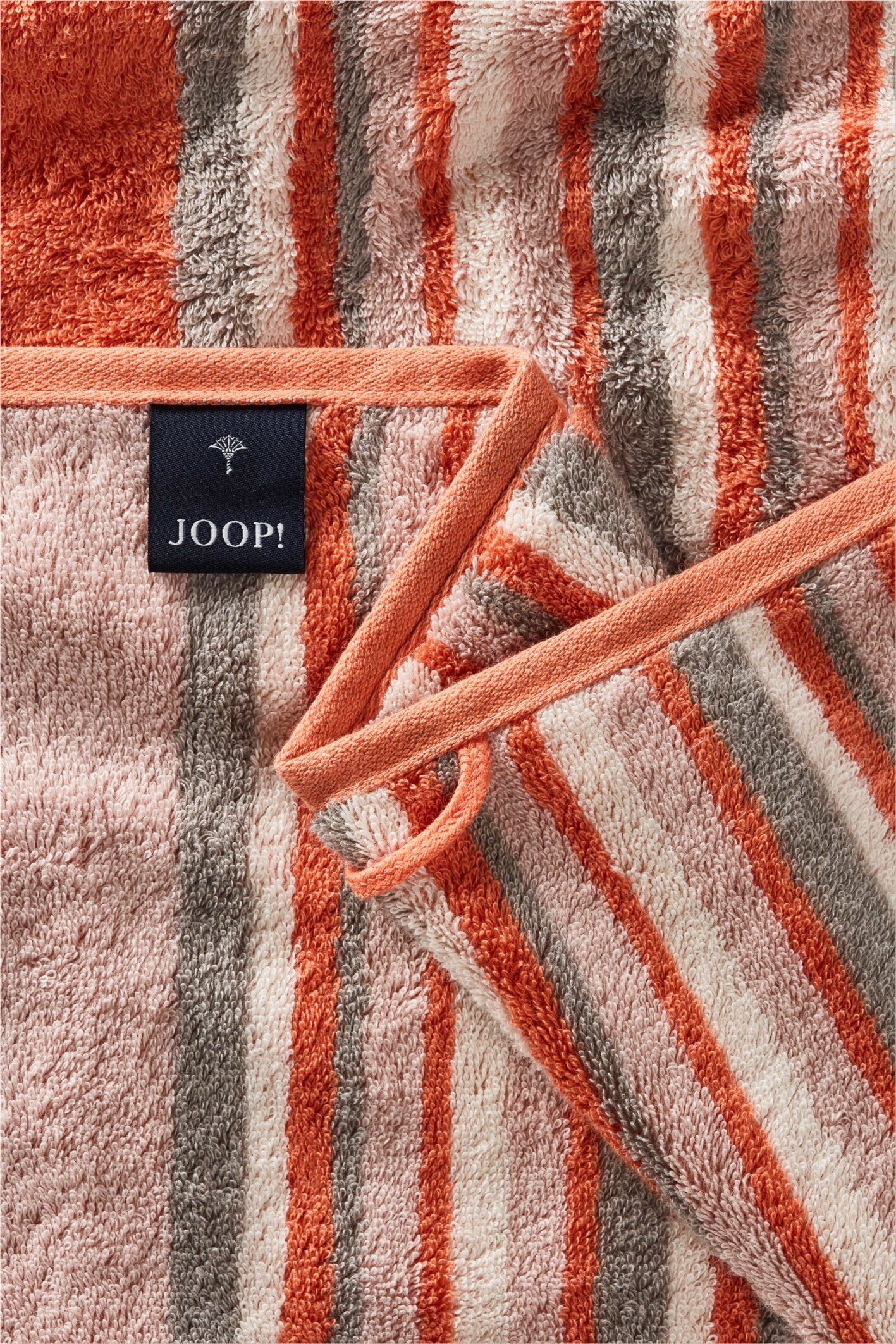 JOOP! - MOVE Handtücher (2-St) Textil Handtuch-Set, Joop! STRIPES Apricot LIVING