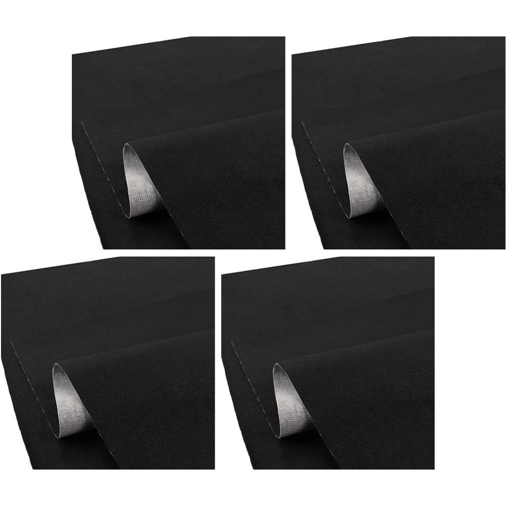 Tourtecs Sitzbank 4er-Set Motorrad Sitzbank-Bezug Kunstleder anti-rutsch schwarz XL 140x