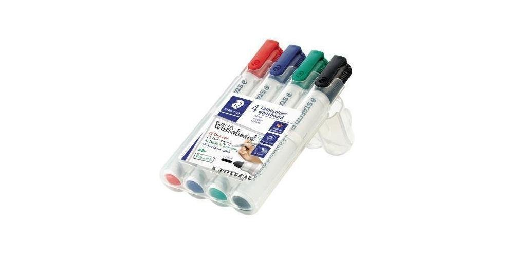 STAEDTLER Textilmarker Whiteboardmarker ® Lumocolor® 351 sortiert 2mm farbig 4 St./Pack