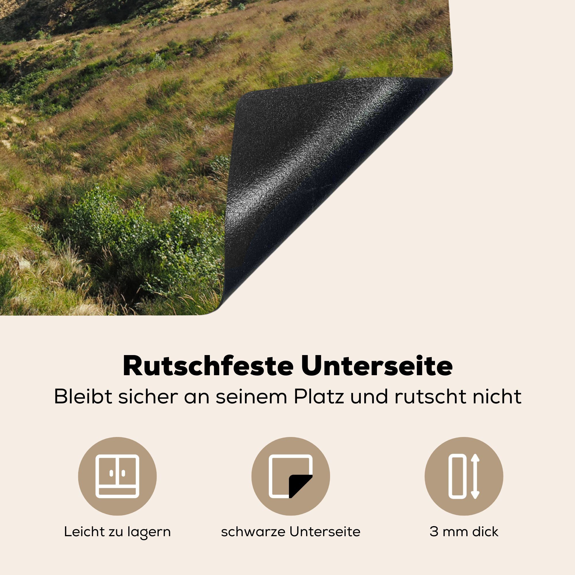 cm, 71x52 tlg), Schutz Induktionskochfeld Tiefe Val Bergtäler die MuchoWow im küche, Grande Herdblende-/Abdeckplatte in für Ceranfeldabdeckung Nationalpark (1 Vinyl, Norditalien,