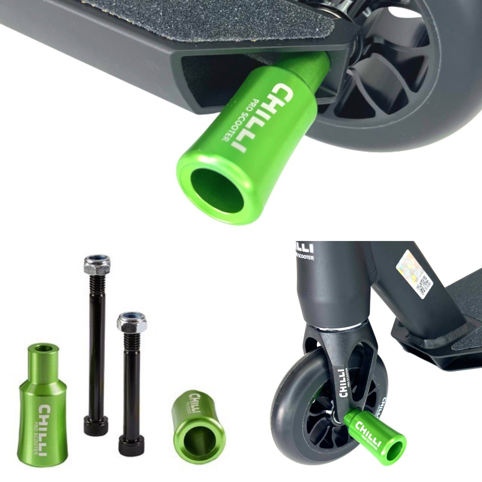 Chilli Stuntscooter Chilli Pro Scooter StuntScooter Pegs Barrel Grün