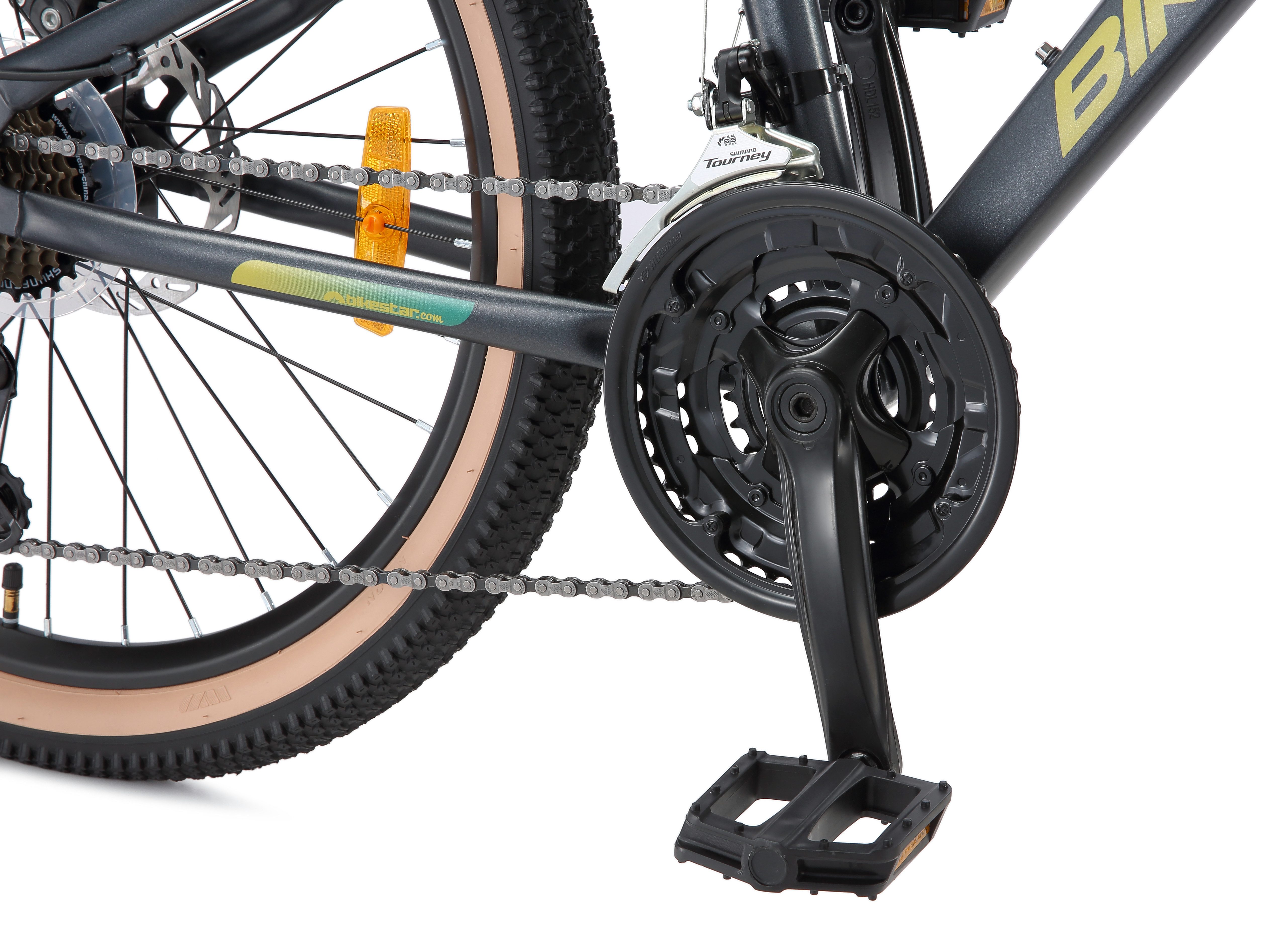 Bikestar Jugendfahrrad, 21 Gang Shimano RD-TY21 Schaltwerk, Kettenschaltung