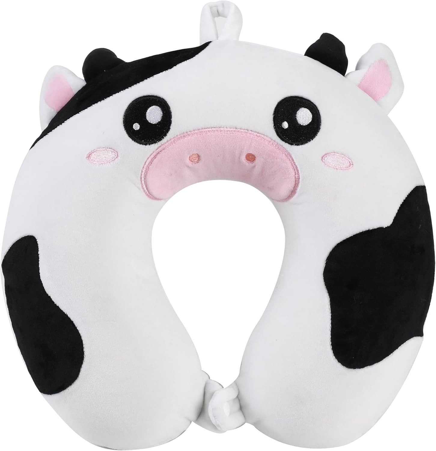 I-TOTAL Nackenhörnchen I-TOTAL® Reisekissen Nackenkissen weich für Nackenstützen Motiv Kuh