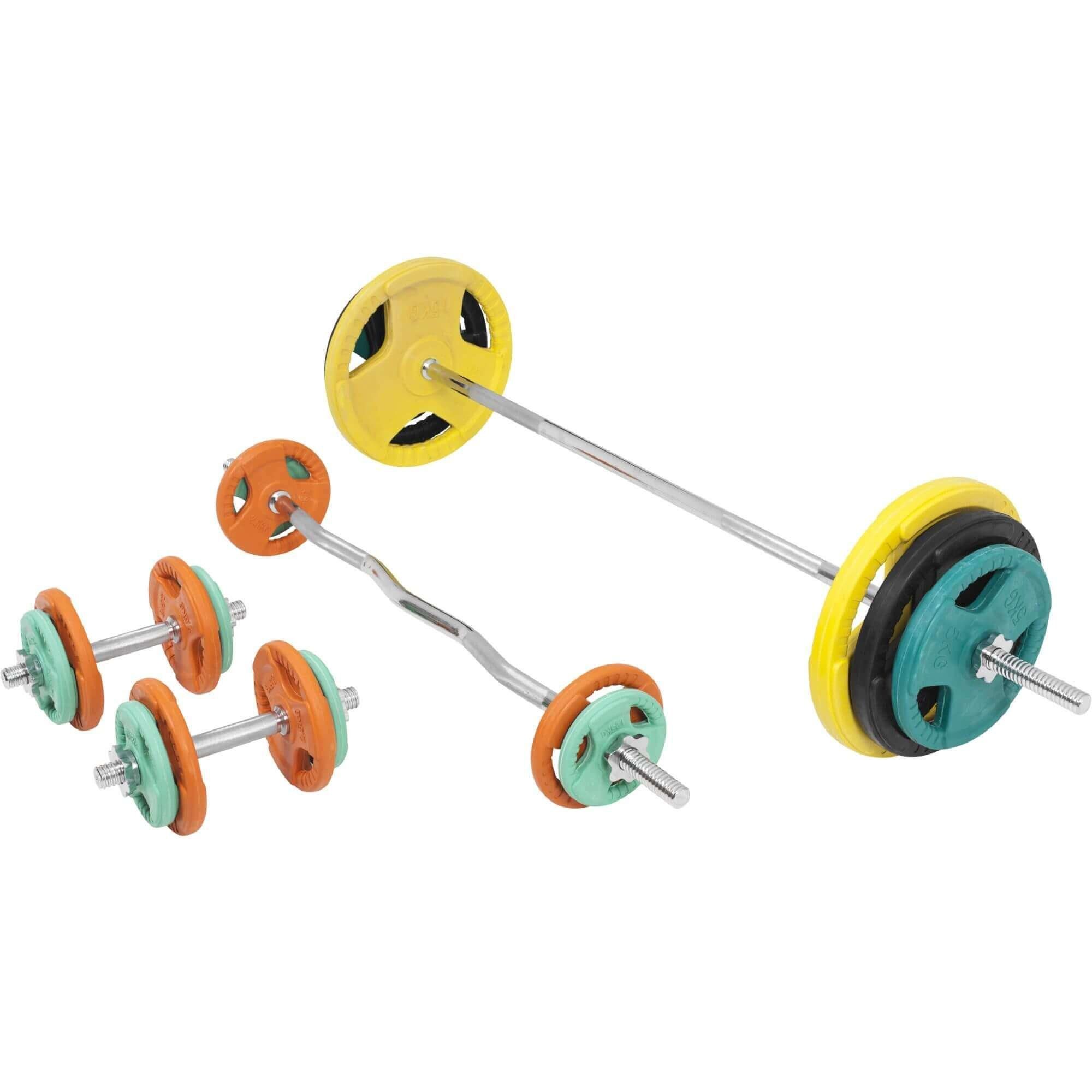 Hantel-Set Hantelset Gummi Gripper 108 kg