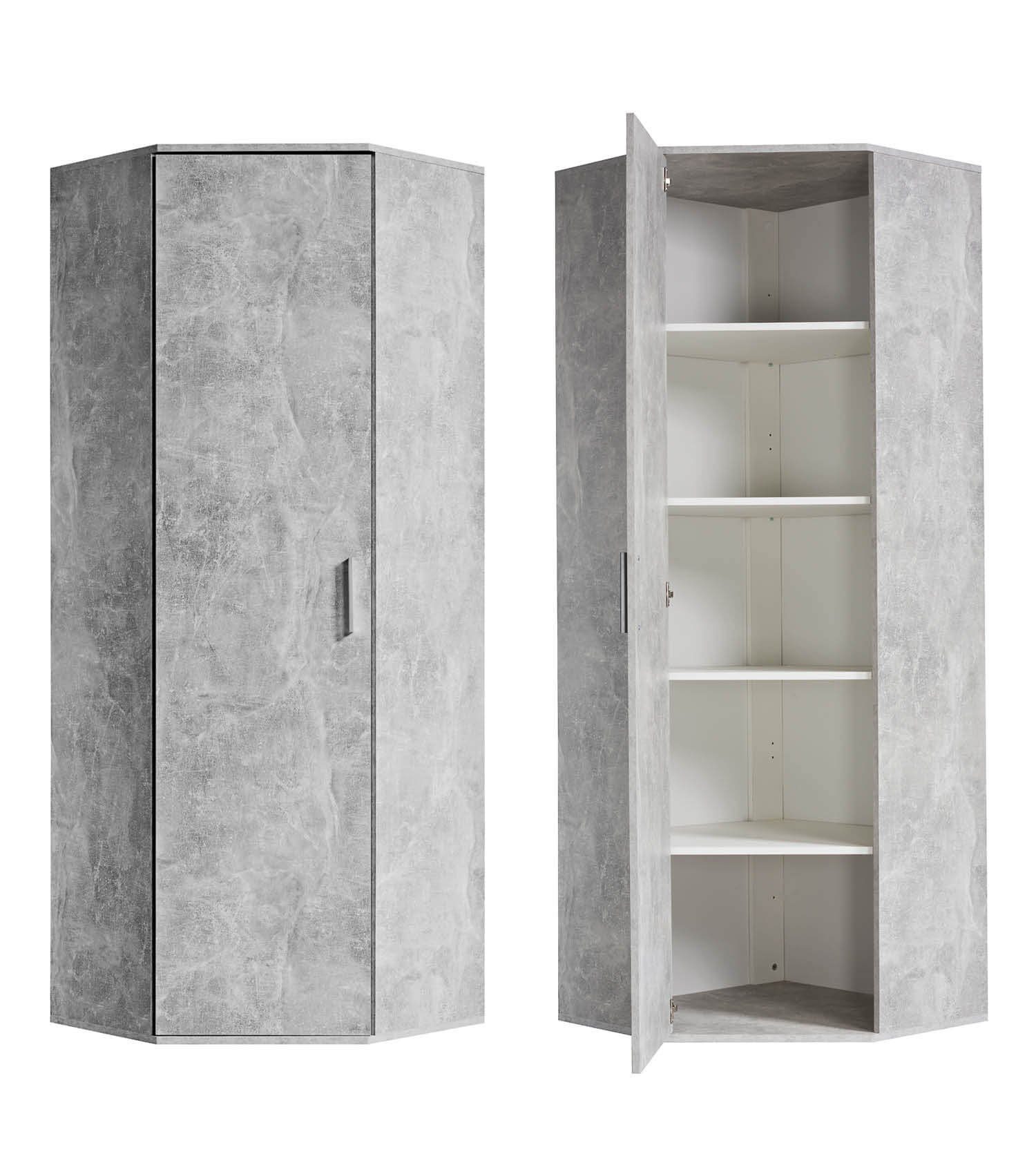 mokebo Mehrzweckschrank Der Lange Eckschrank (64x180 cm, mit 4 Einlegeböden günstig online kaufen